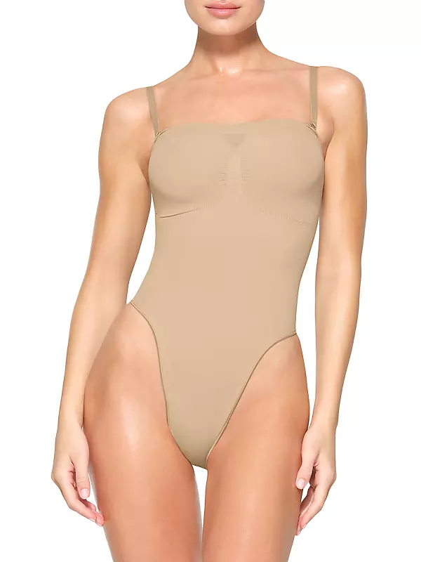 SKIMS Seamless Sculpt Low Back Thong Bodysuit Bronze Size S - $45 New With  Tags - From Kim