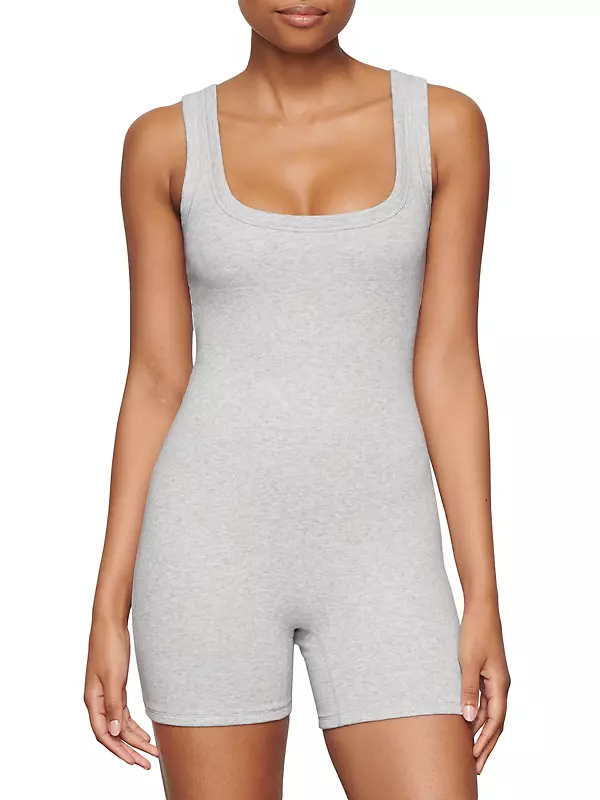 Look we love: the Cotton Rib Bodysuit in Kyanite. This all-in-one