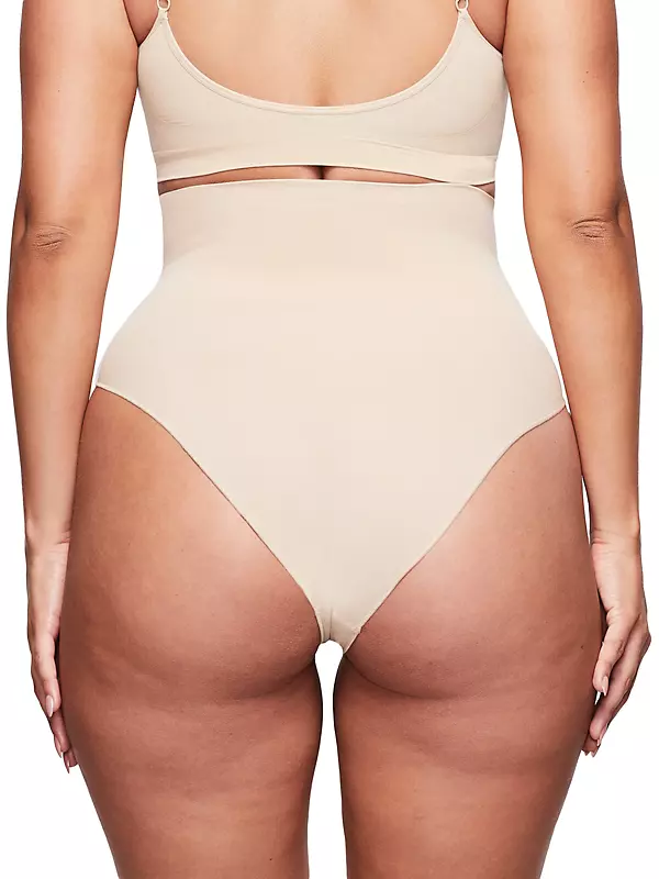Track Core Control High Waisted Brief - Cocoa - L at Skims