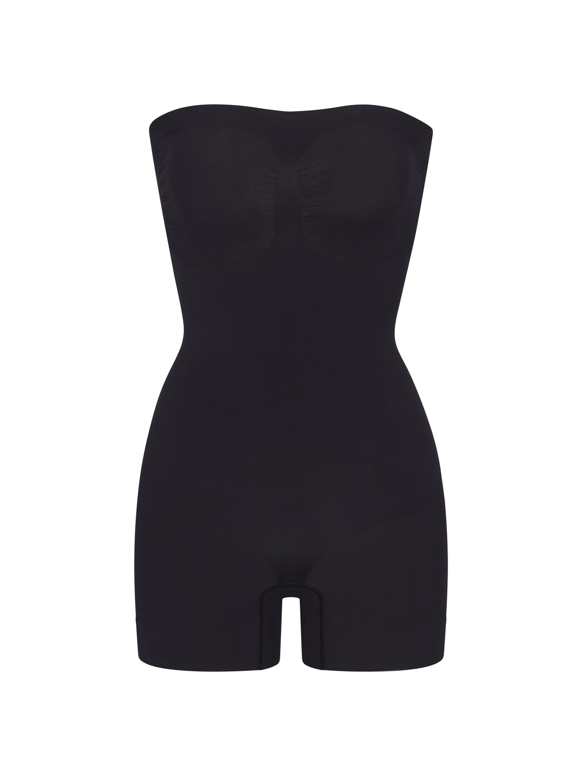SKIMS Women's Seamless Sculpt Strapless Shortie Bodysuit - Onyx