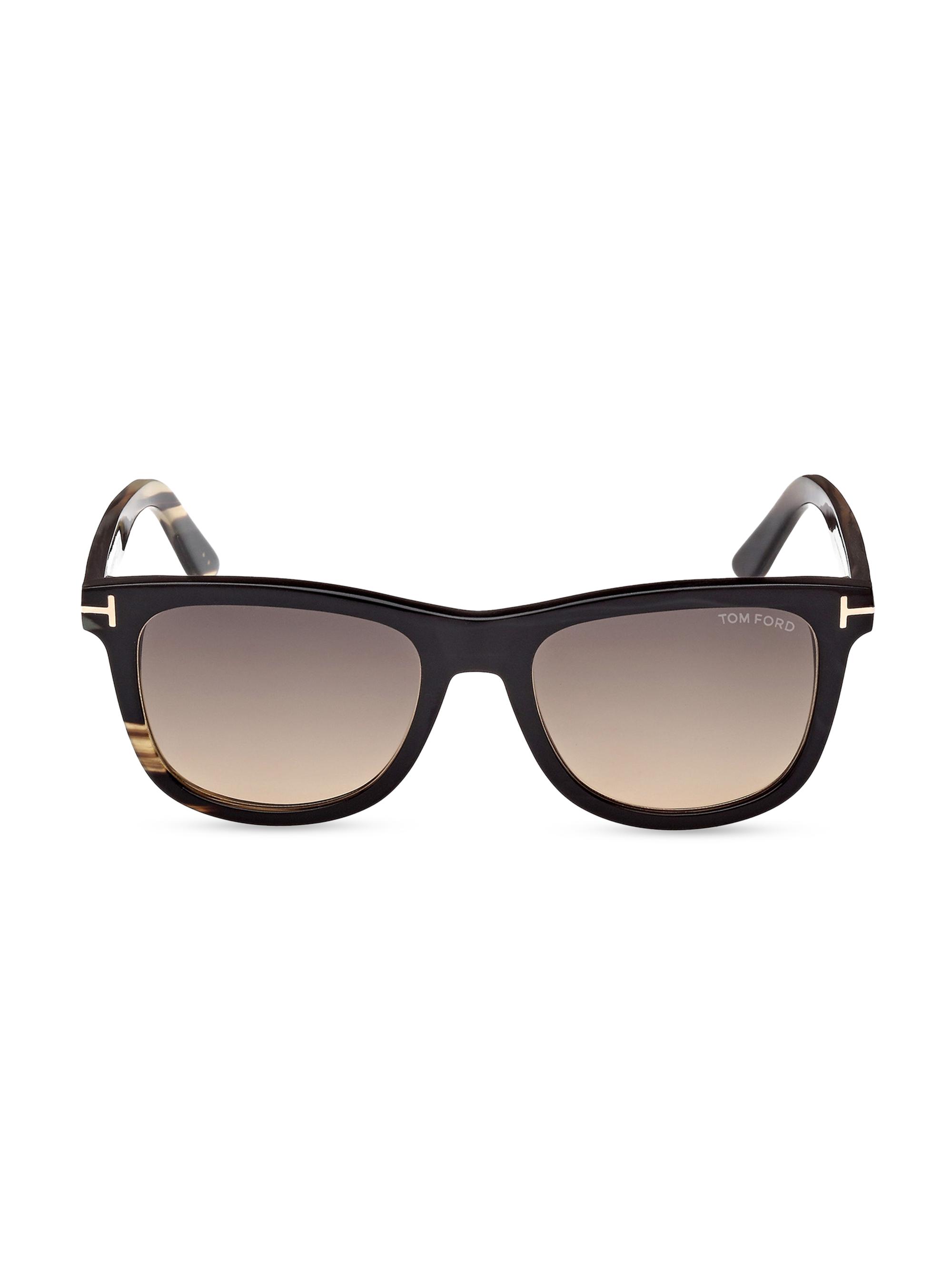 TOM FORD Men's 53MM Square Sunglasses - Brown Green