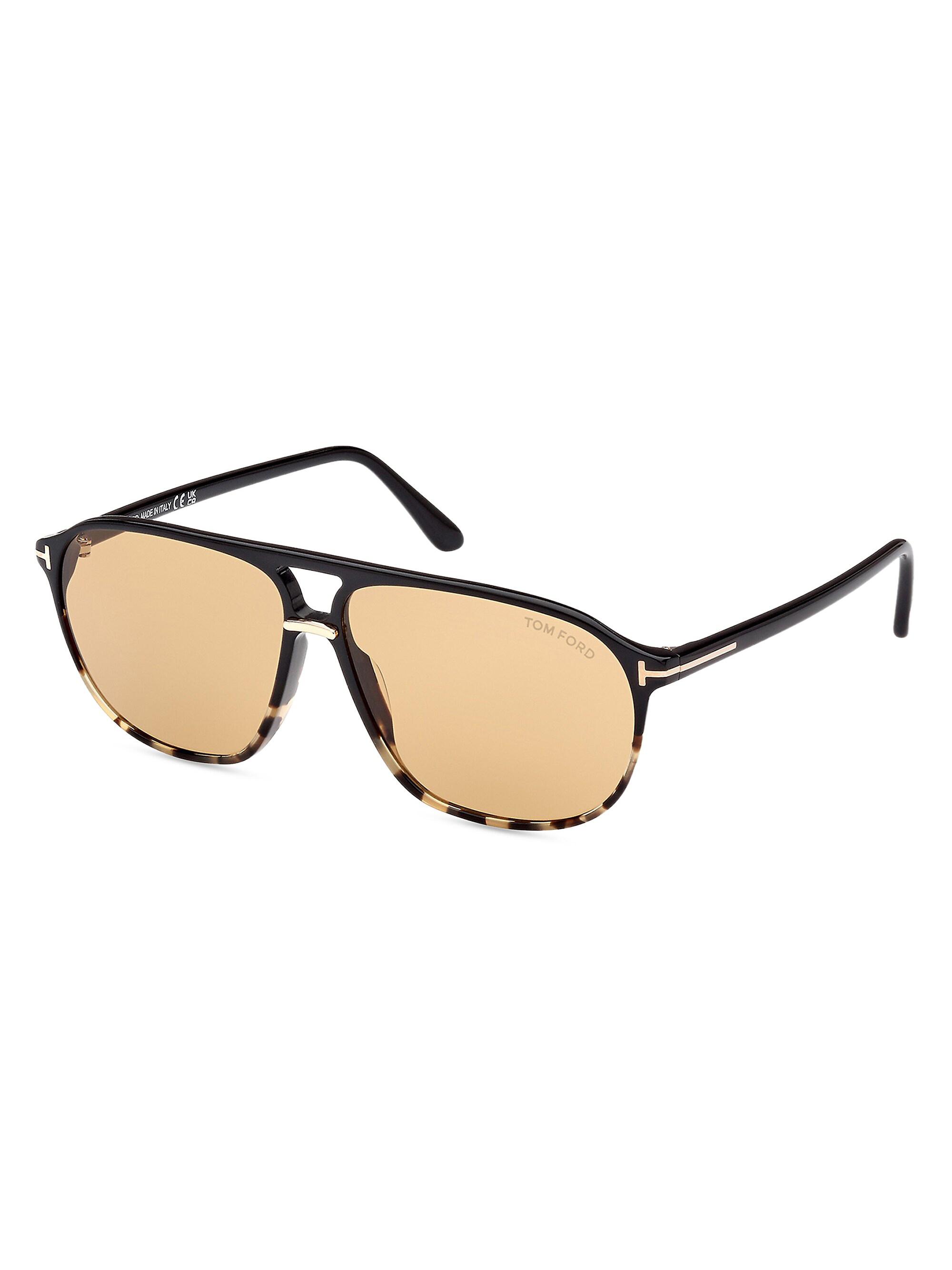 TOM FORD Men's Bruce 61MM Navigator Sunglasses - Tokyo Tortoise