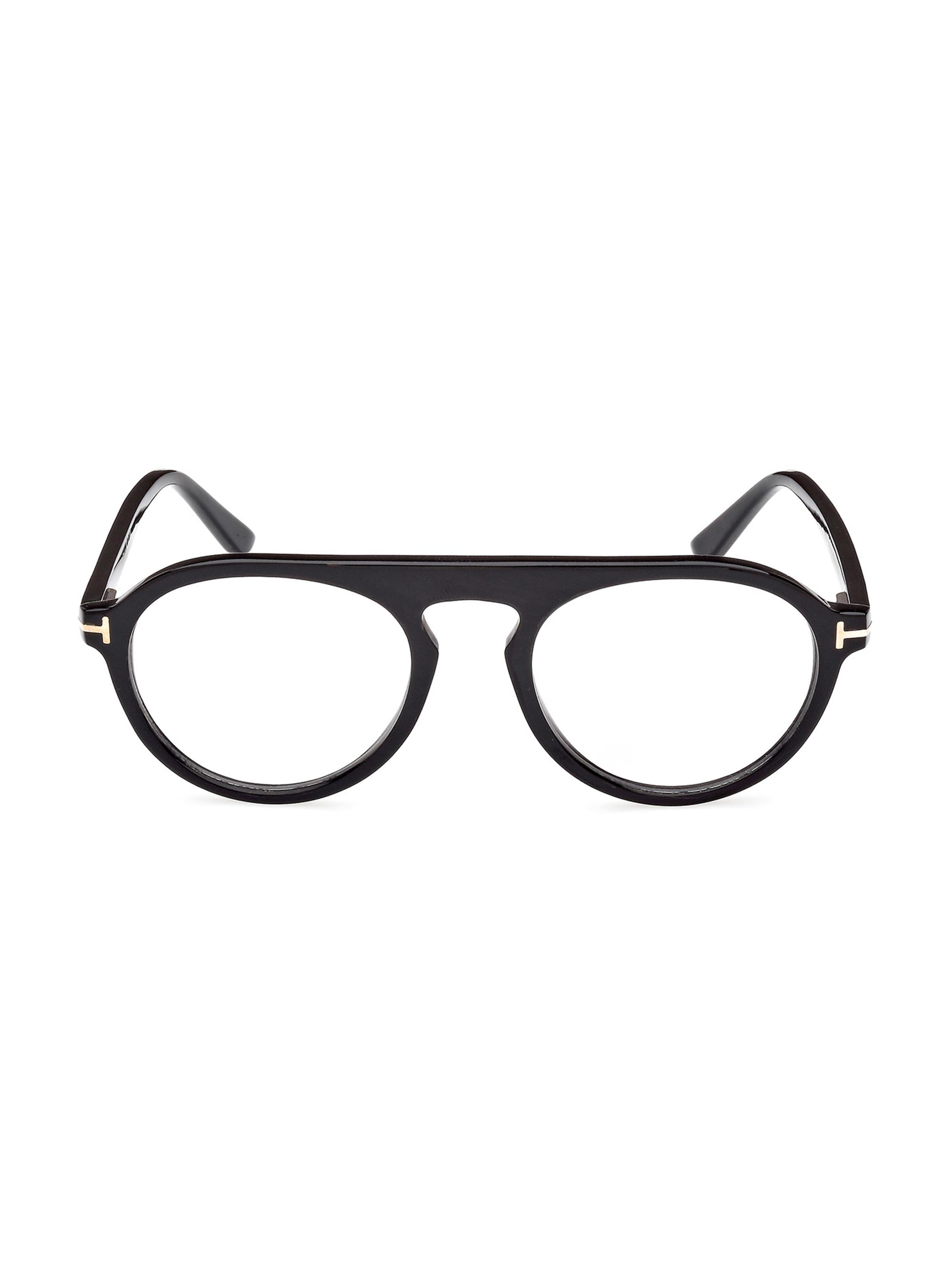 TOM FORD Men's Tom Ford 51MM Horn Pilot Glasses - Black Brown