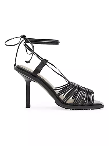Dina 80MM Leather Strappy Sandals