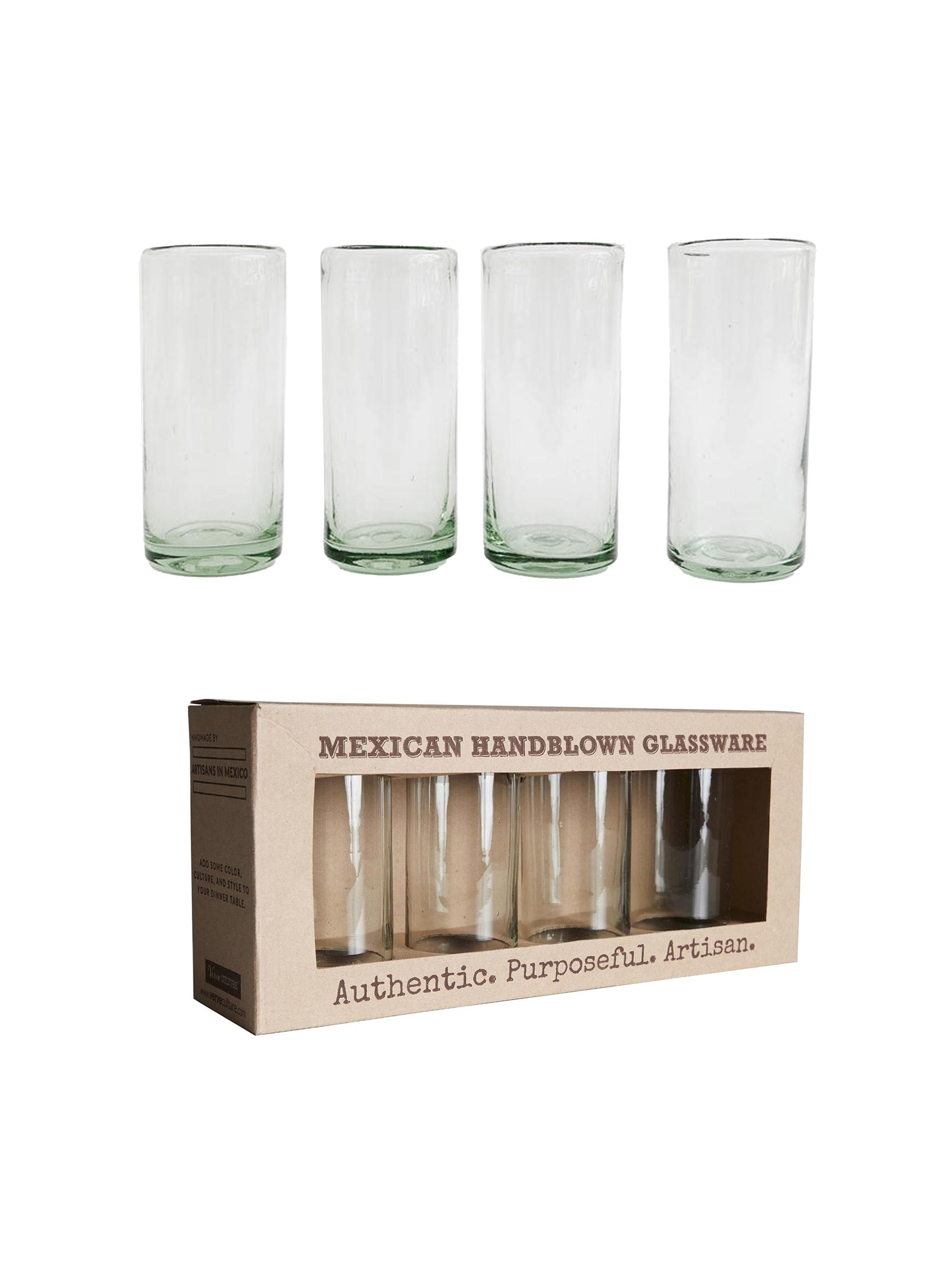 Verve Culture Set of 4 Highball Clear Handblown Glasses | Saks