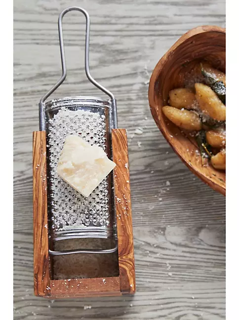 Verve Culture Italian Olivewood Parmasan Cheese Grater - Flat