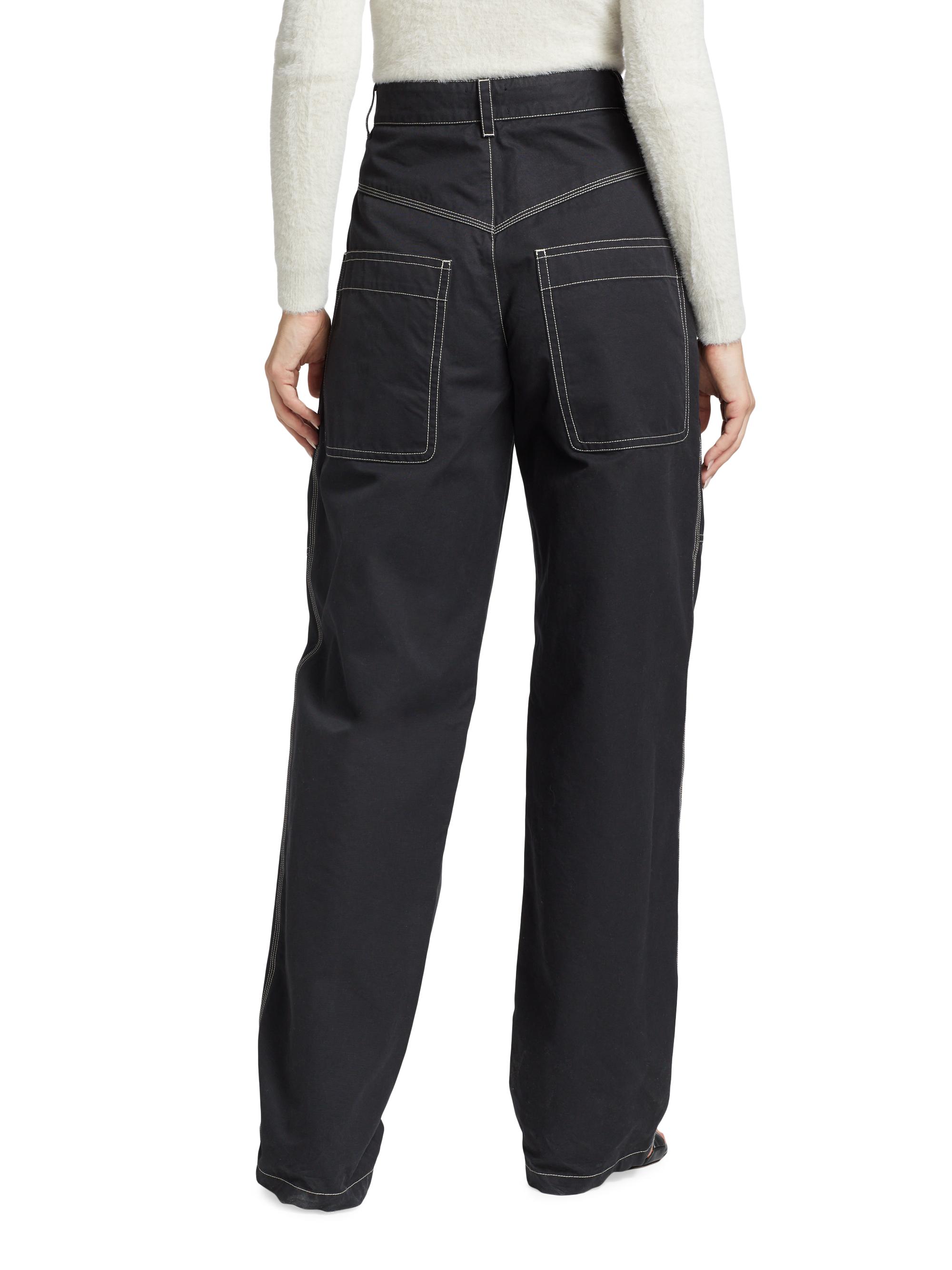 Isabel Marant Étoile Denzel Topstitch Pants | Saks Fifth Avenue