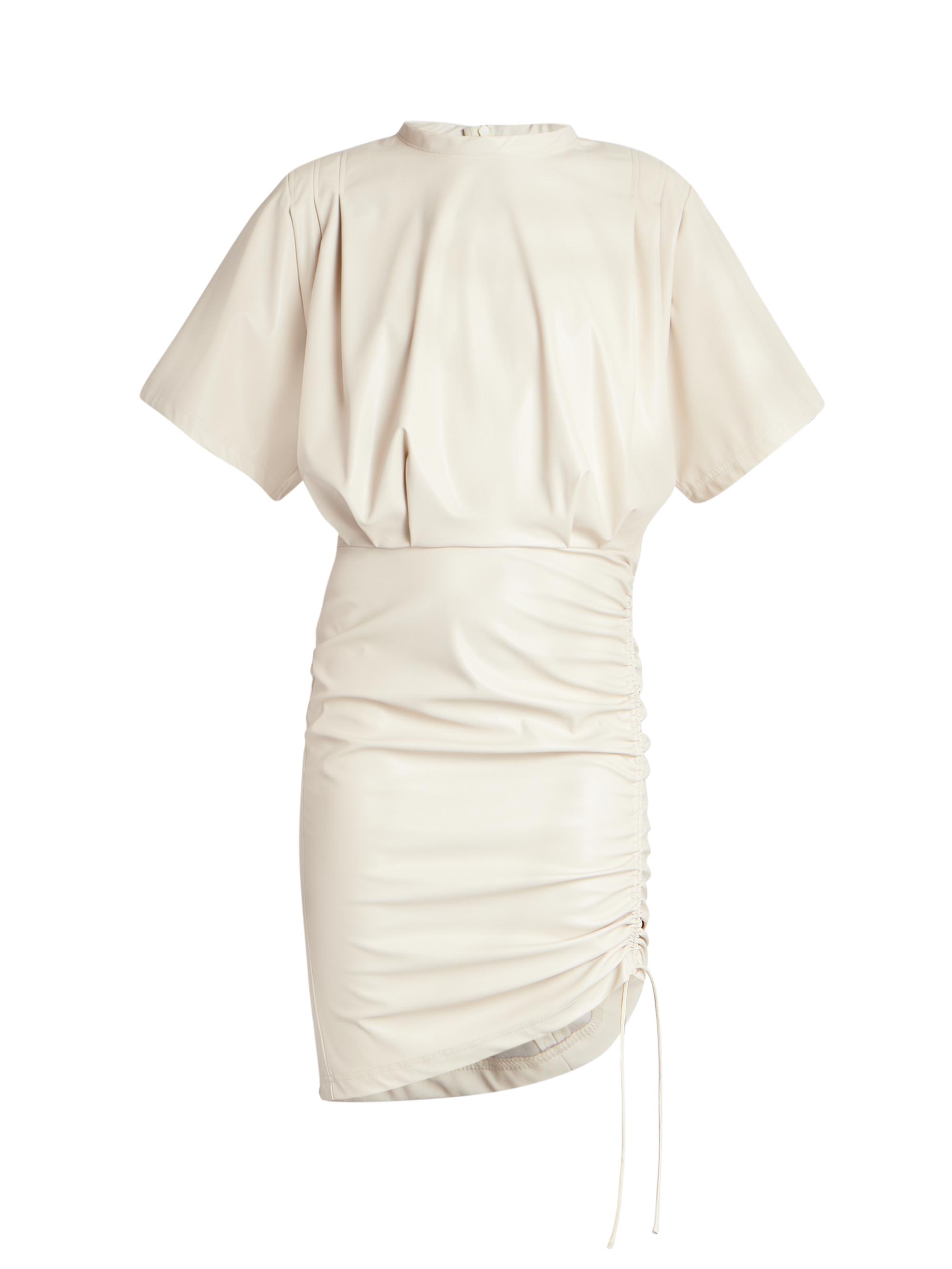 Isabel Marant toile Balesi Ruched Faux Leather Dress | Saks Fifth Avenue