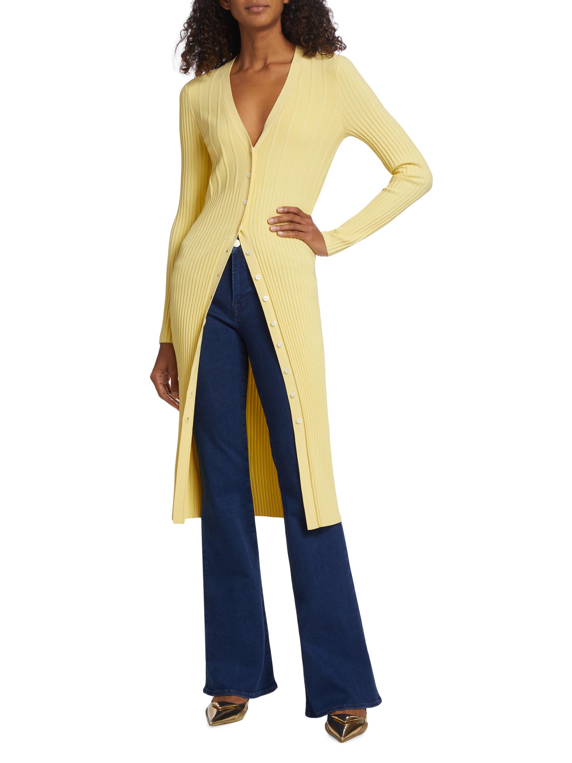 トップス Y's RIB COLOURED LONG CARDIGAN 2 Y´s RIB COLOURED LONG CARDIGAN 2