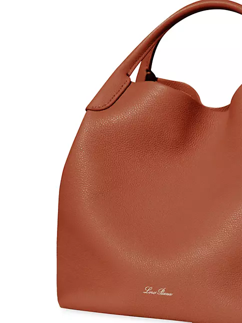 Shop Loro Piana Bale Leather Tote Bag