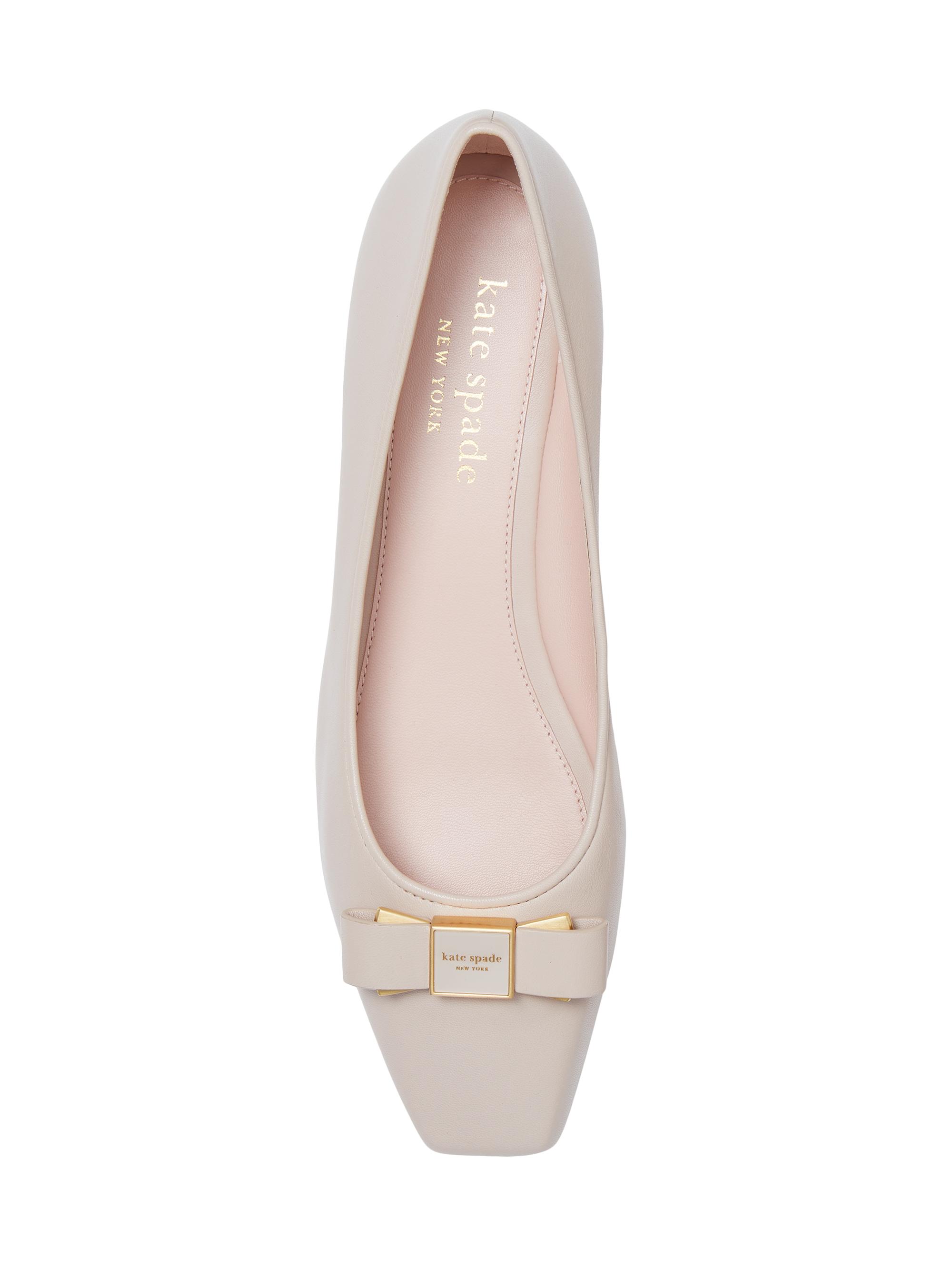kate spade new york Bowdie Leather Ballet Flats | Saks Fifth