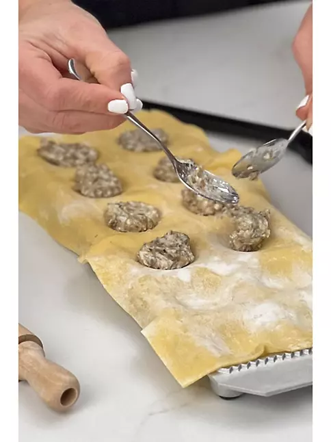 Verve Culture Italian Beechwood Pasta Cutter Rolling Pin Set