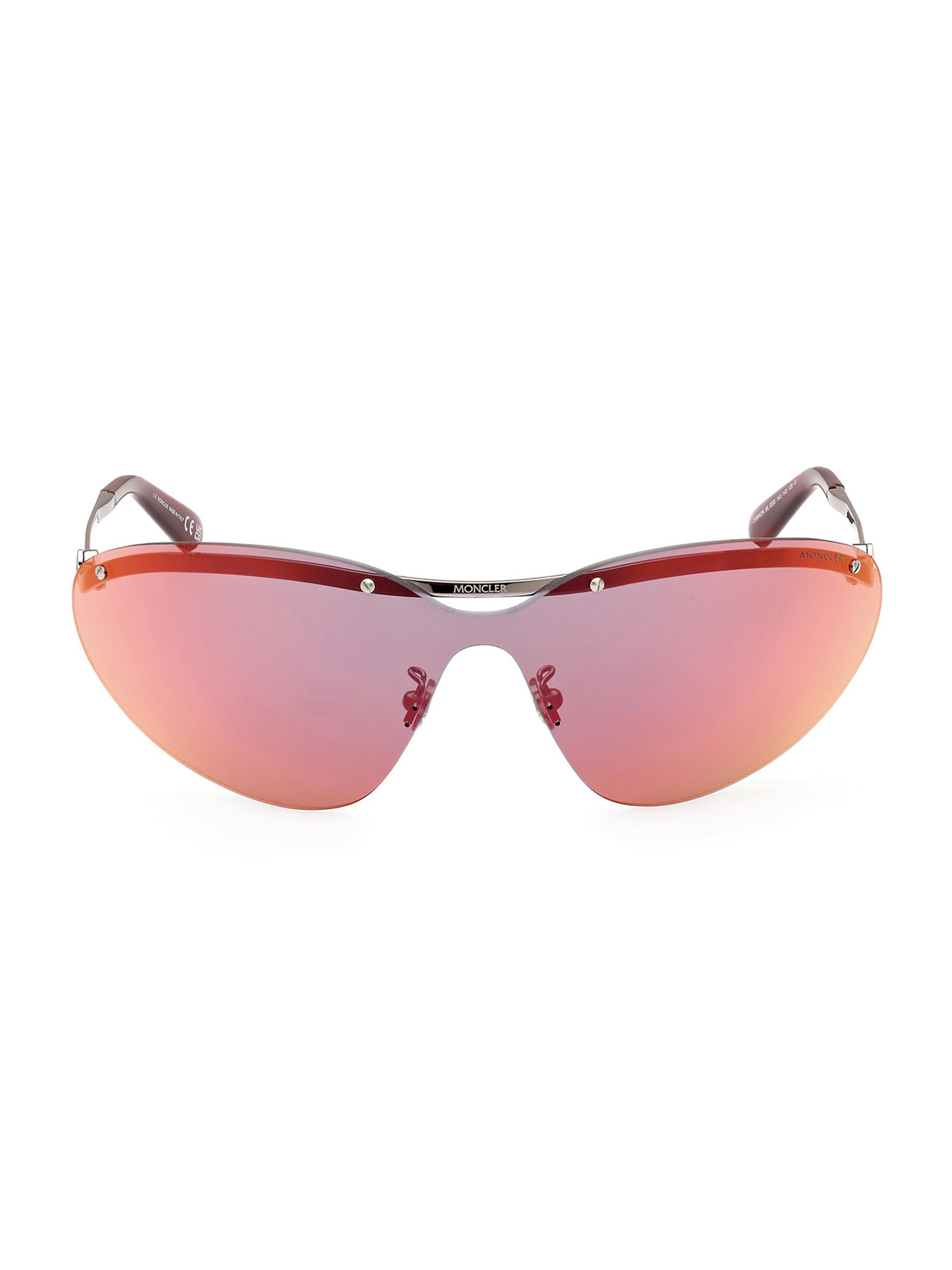 Moncler Women's Carrion Shield Sunglasses - Silver