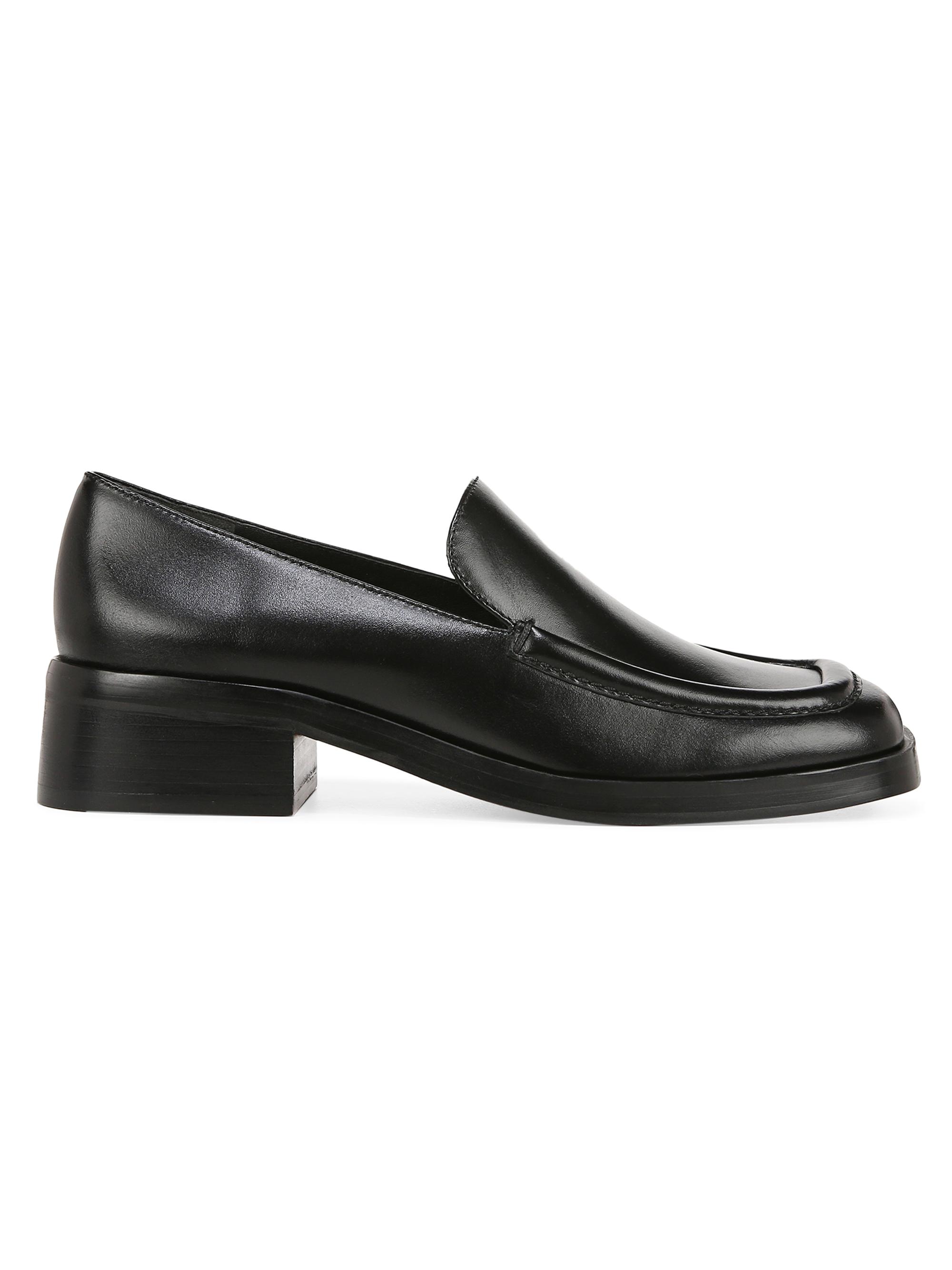 Vince Doris LeatherSquare-Toe Loafers | Saks Fifth Avenue