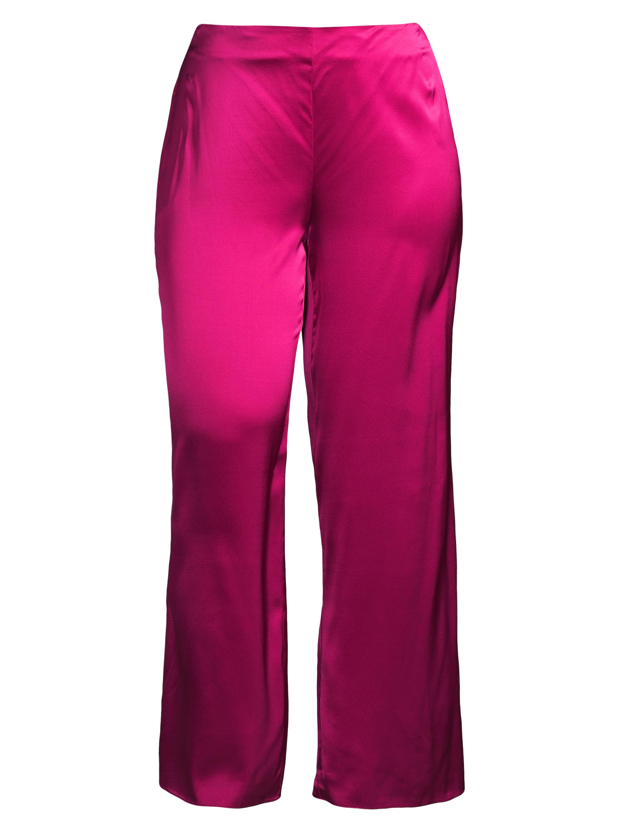 Gabriella Rossetti Women's Sofia Palazzo Silk Pants - Raspberry