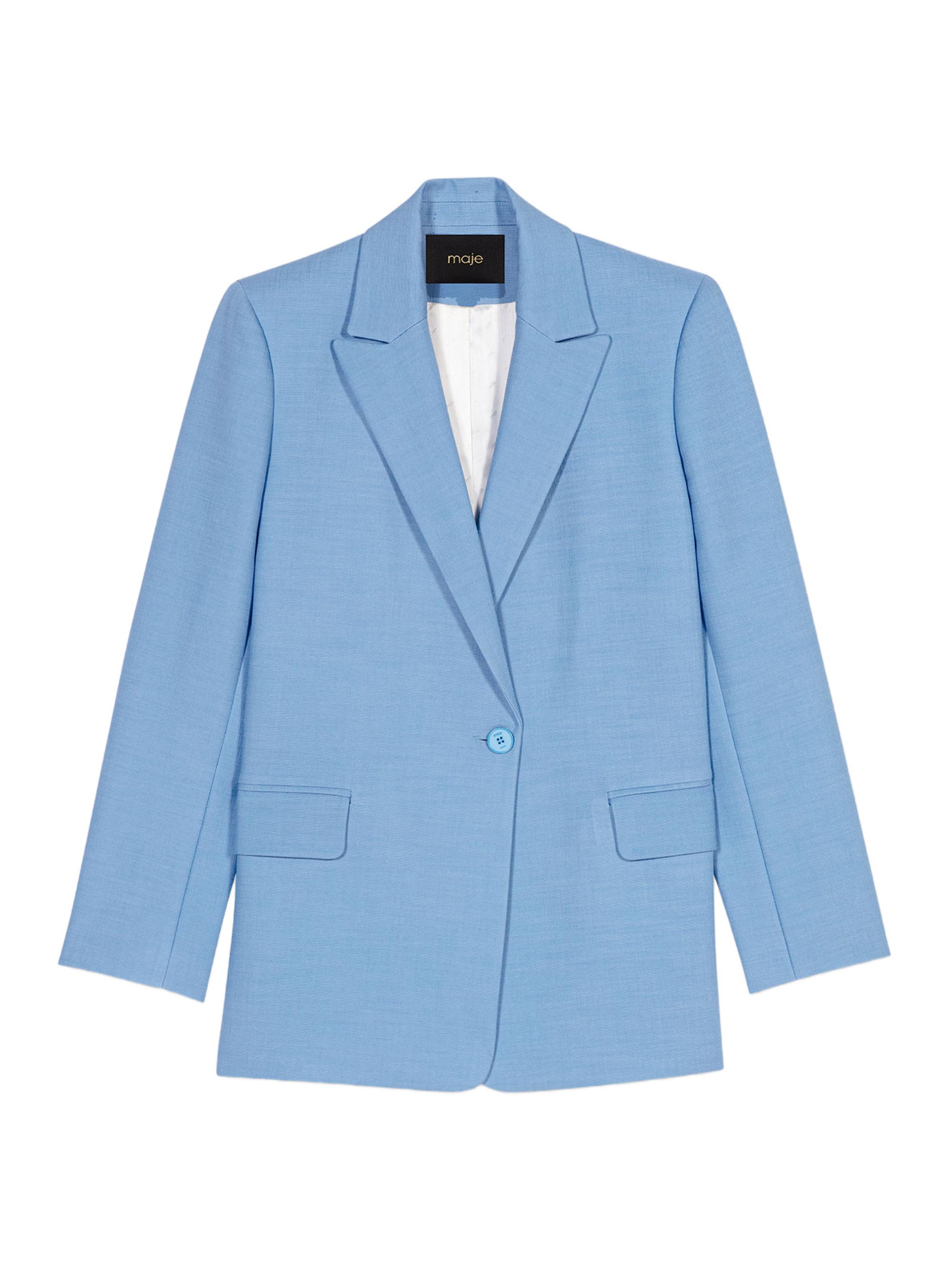 Maje Women's Suit Jacket - Blue