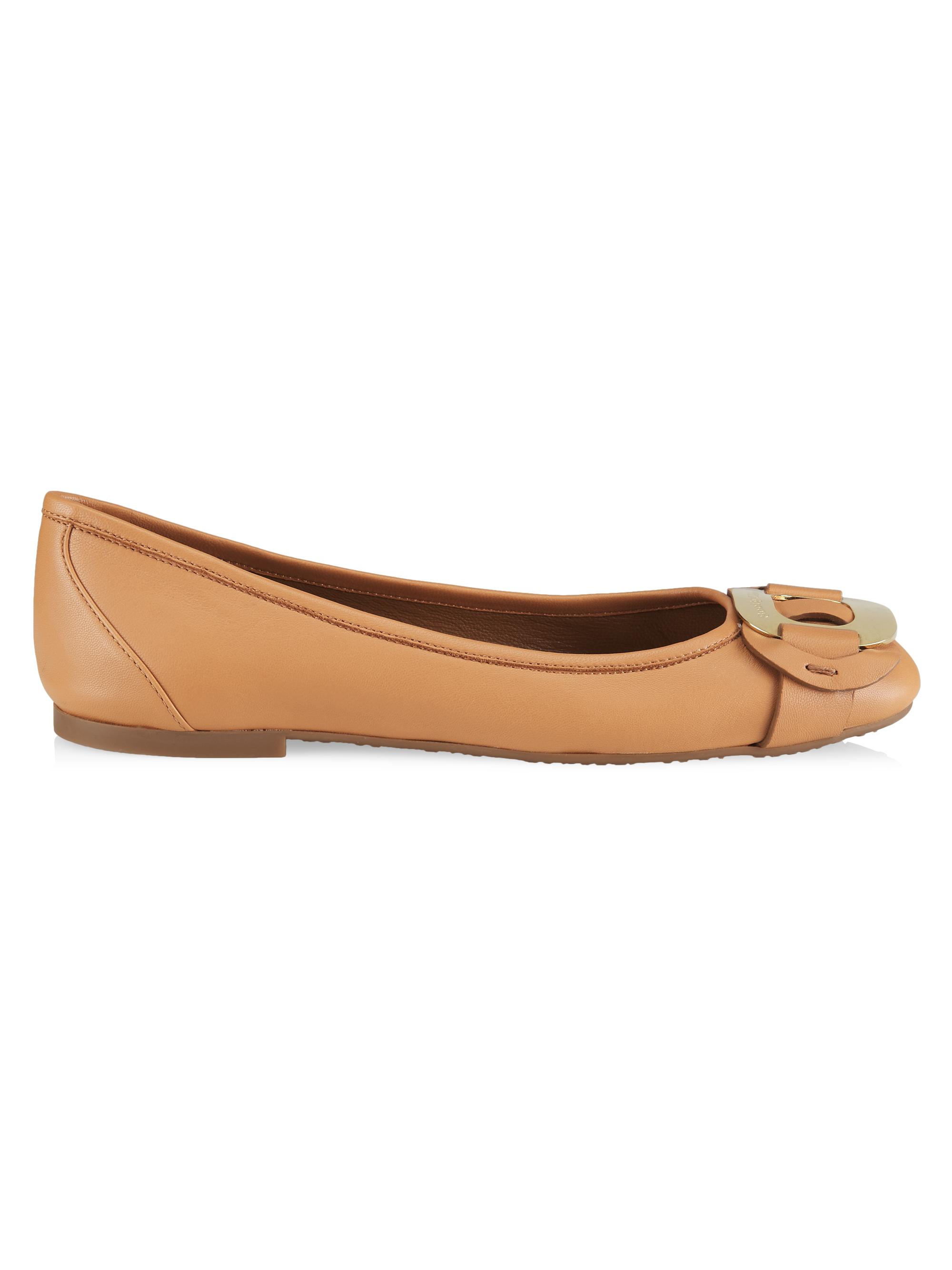 See by Chloé Women's Chany Leather Ballet Flats - Tan