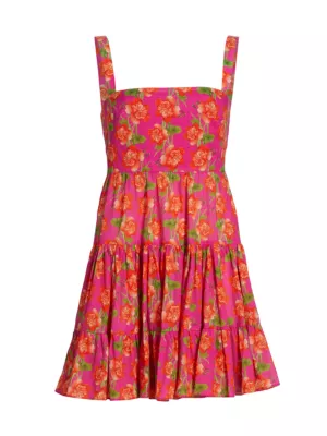 Borgo de Nor Women's Freddie Voile Sun Dress - Sugar Tip
