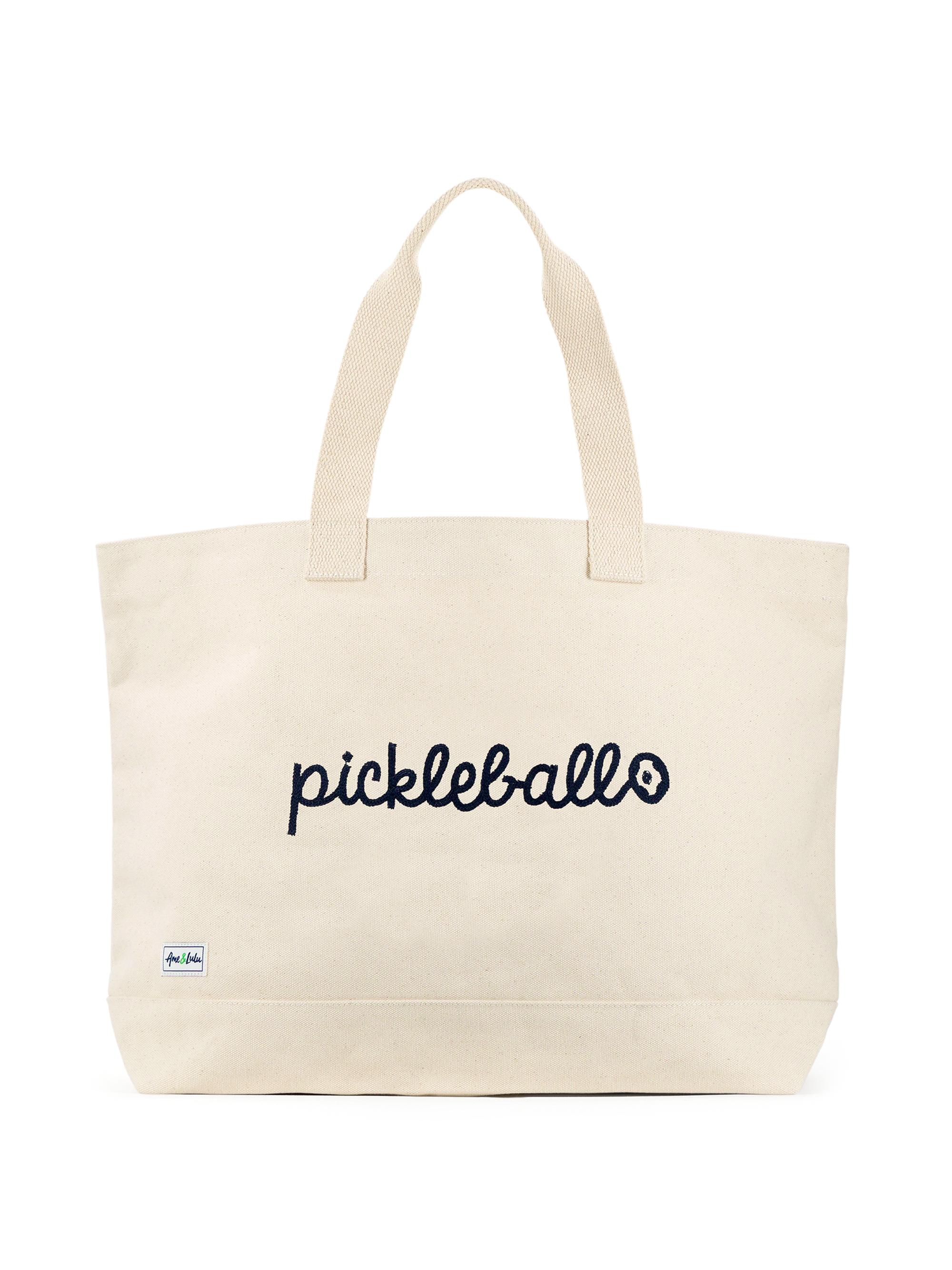 Ame & Lulu Country Club Canvas Tote - Pickleball Stitched