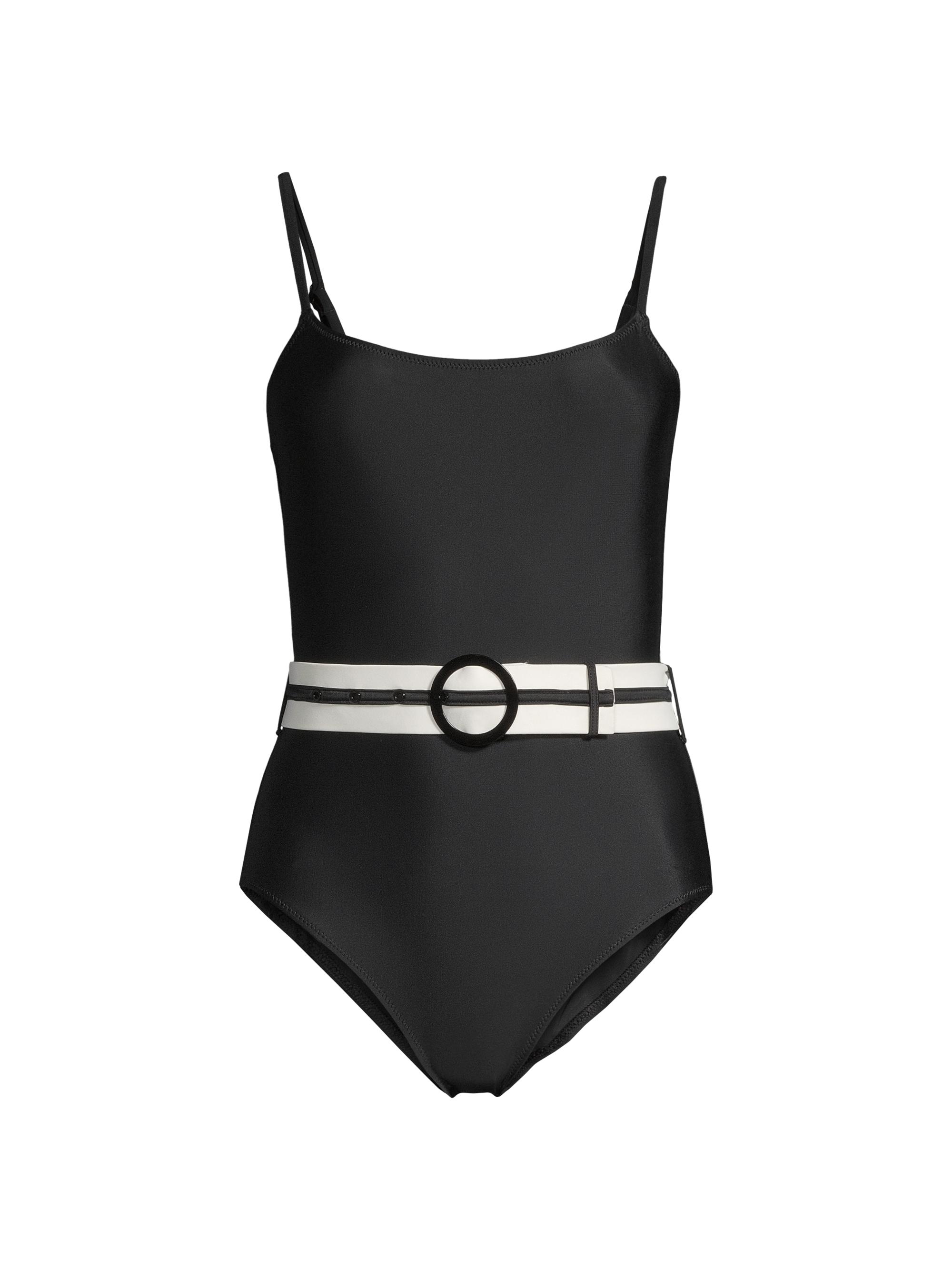Solid & Striped Women's The Nina Belted One-Piece Swimsuit - Black