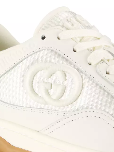 Gucci Women's Mac80 High Top Sneaker, White, Leather