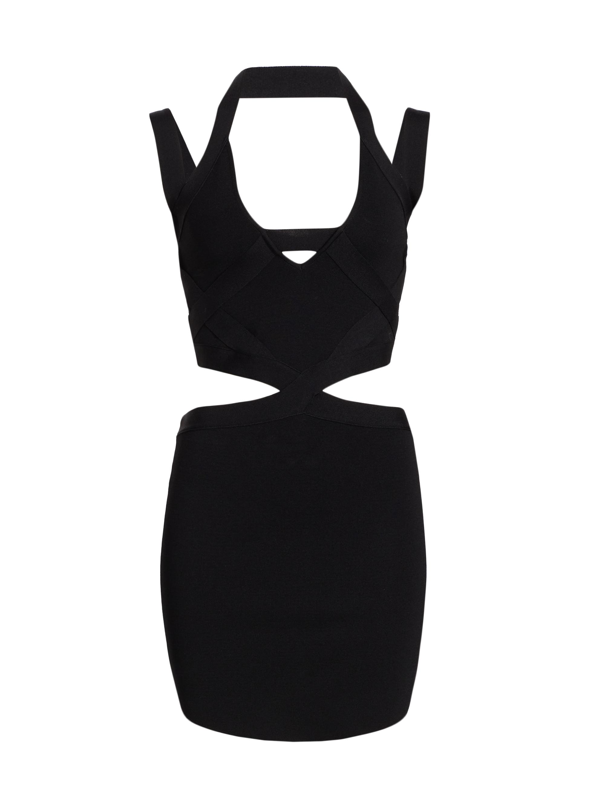 Gauge81 Women's Sagua Layered Cut-Out Minidress - Black