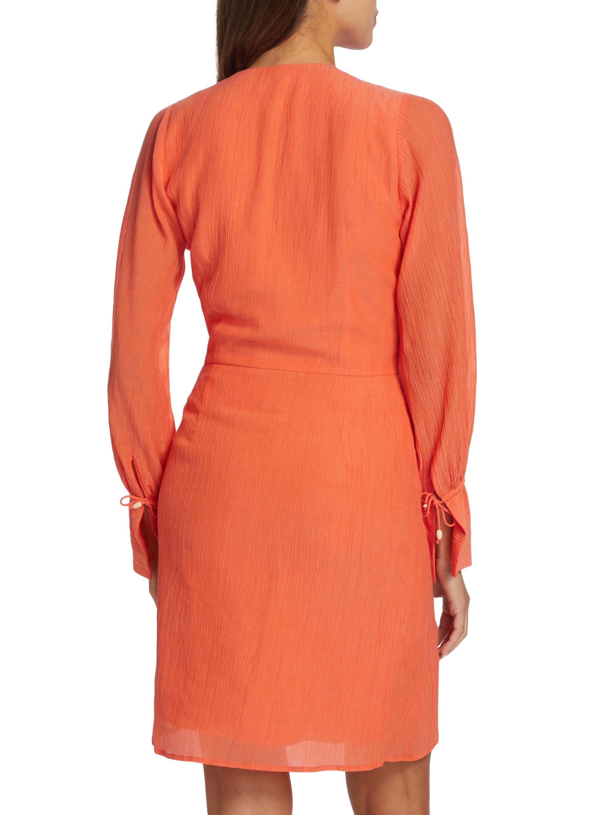 Magali Pascal Myrtle Gauze Wrap-Effect Minidress | Saks Fifth Avenue