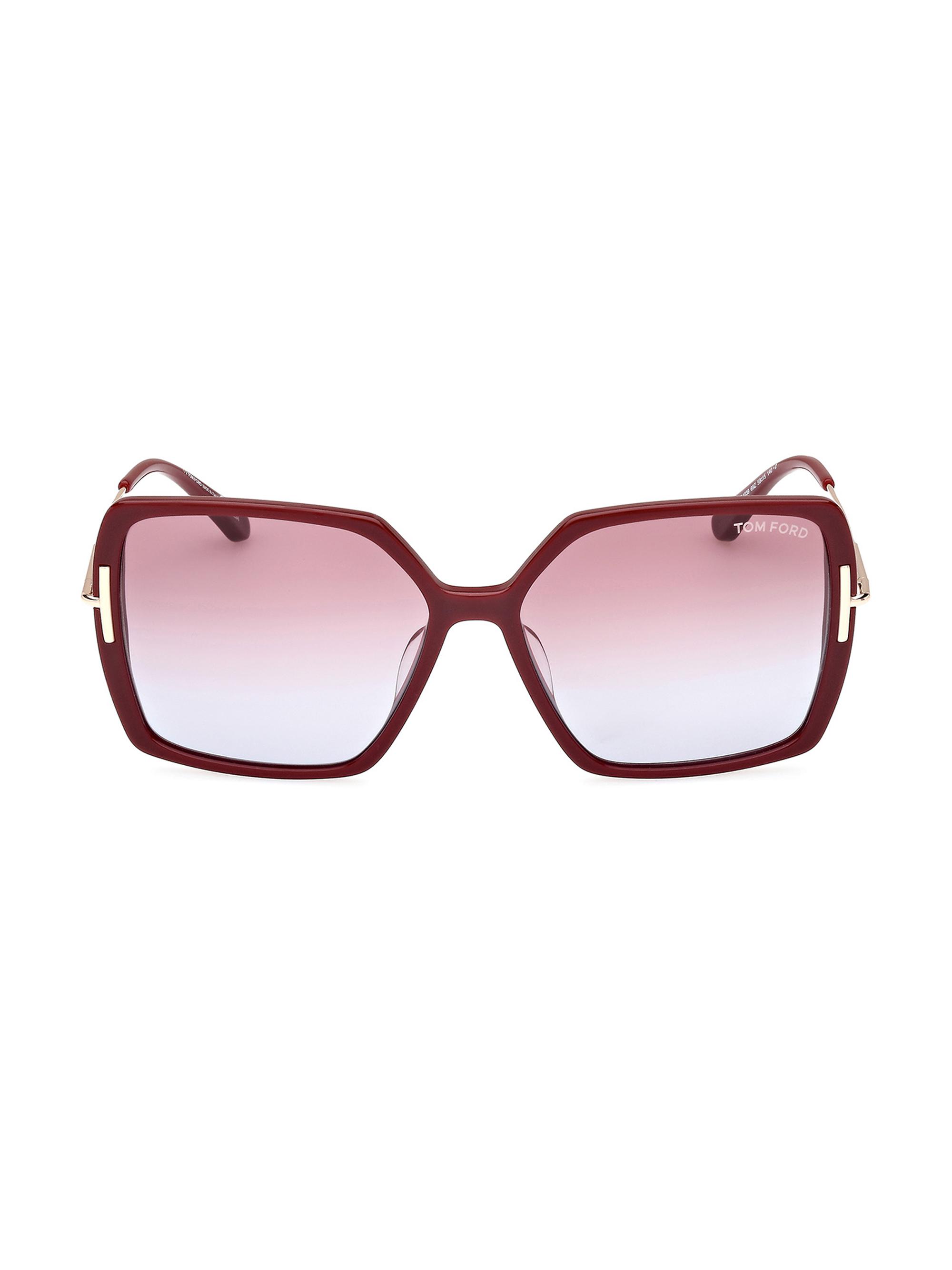 TOM FORD Women's Joanna Acetate 59MM Butterfly Sunglasses - Shiny Bordeaux