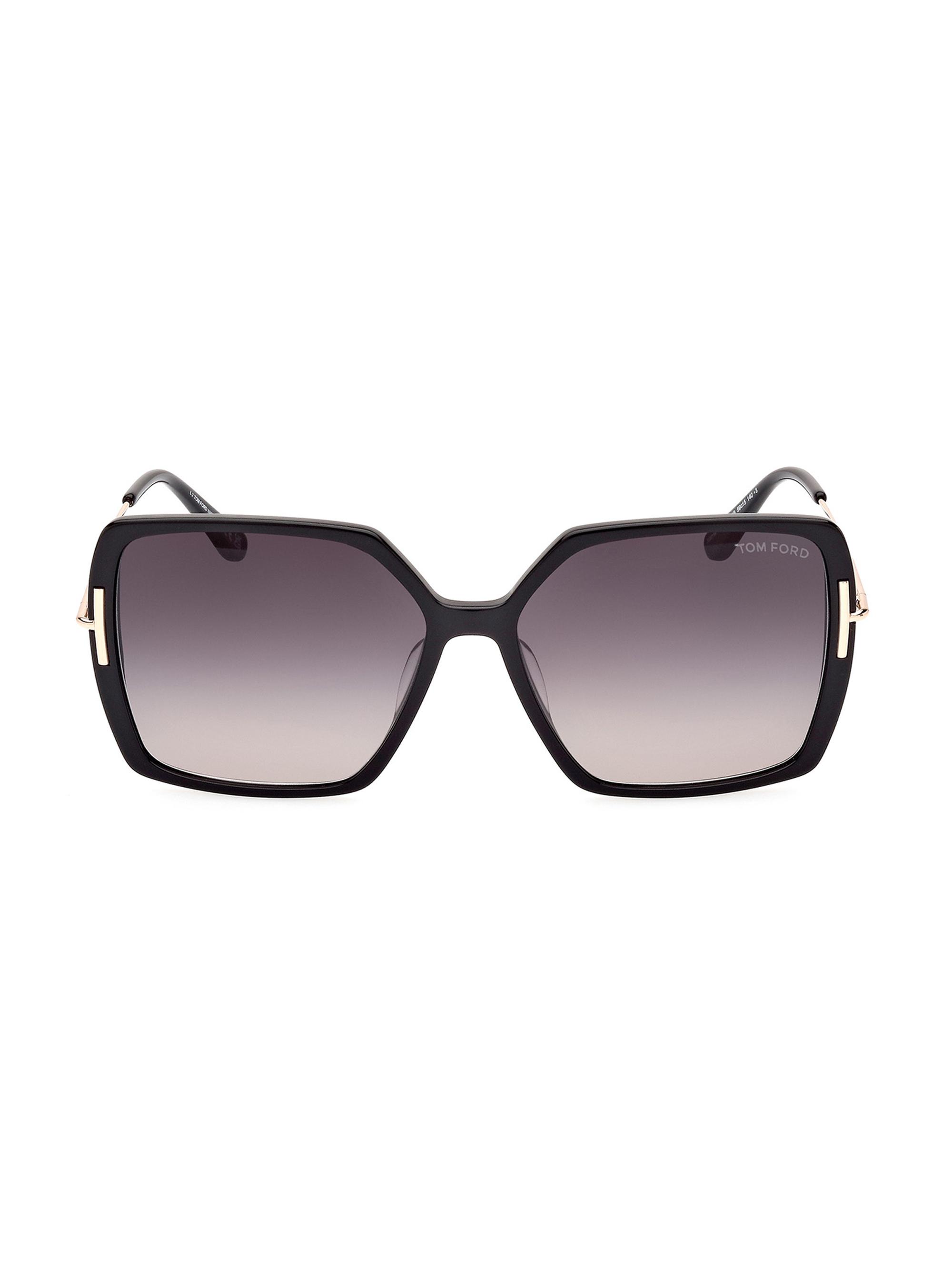 TOM FORD Women's Joanna 59MM Rectangular Sunglasses - Shiny Black