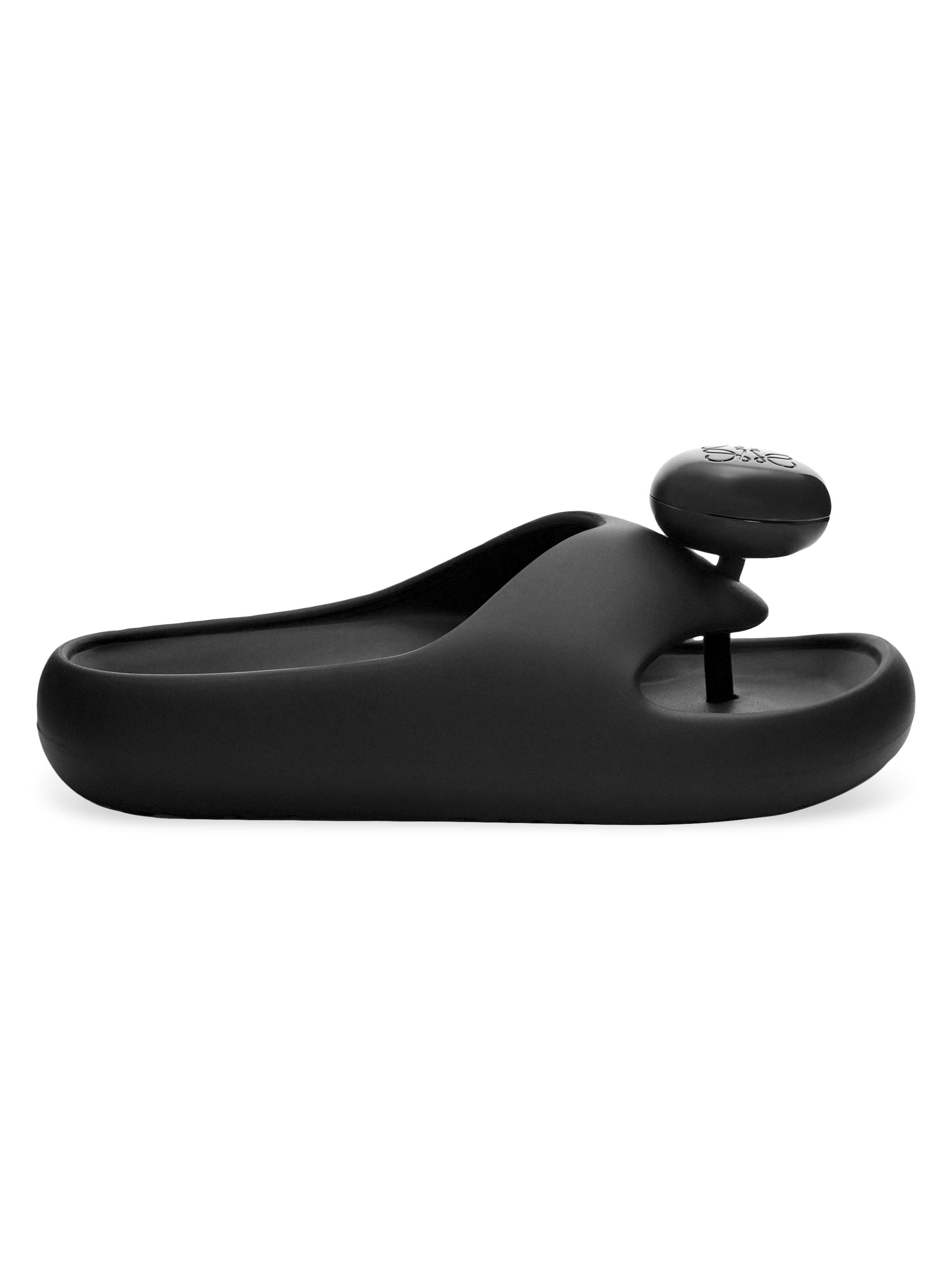 LOEWE Women's  x Paula's Ibiza Bubble Foam Rubber Slides - Black  Sandals