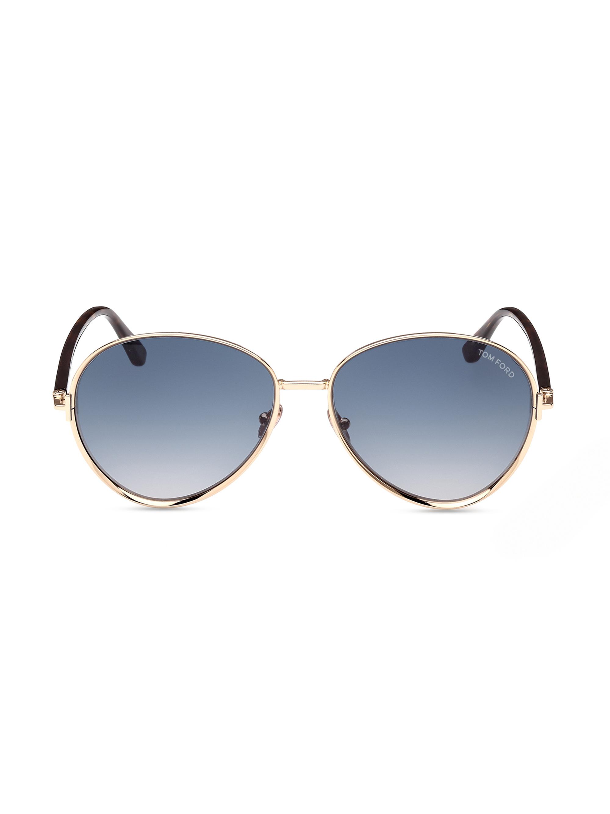TOM FORD Women's Rio 59MM Pilot Sunglasses - Shiny Rose Gold