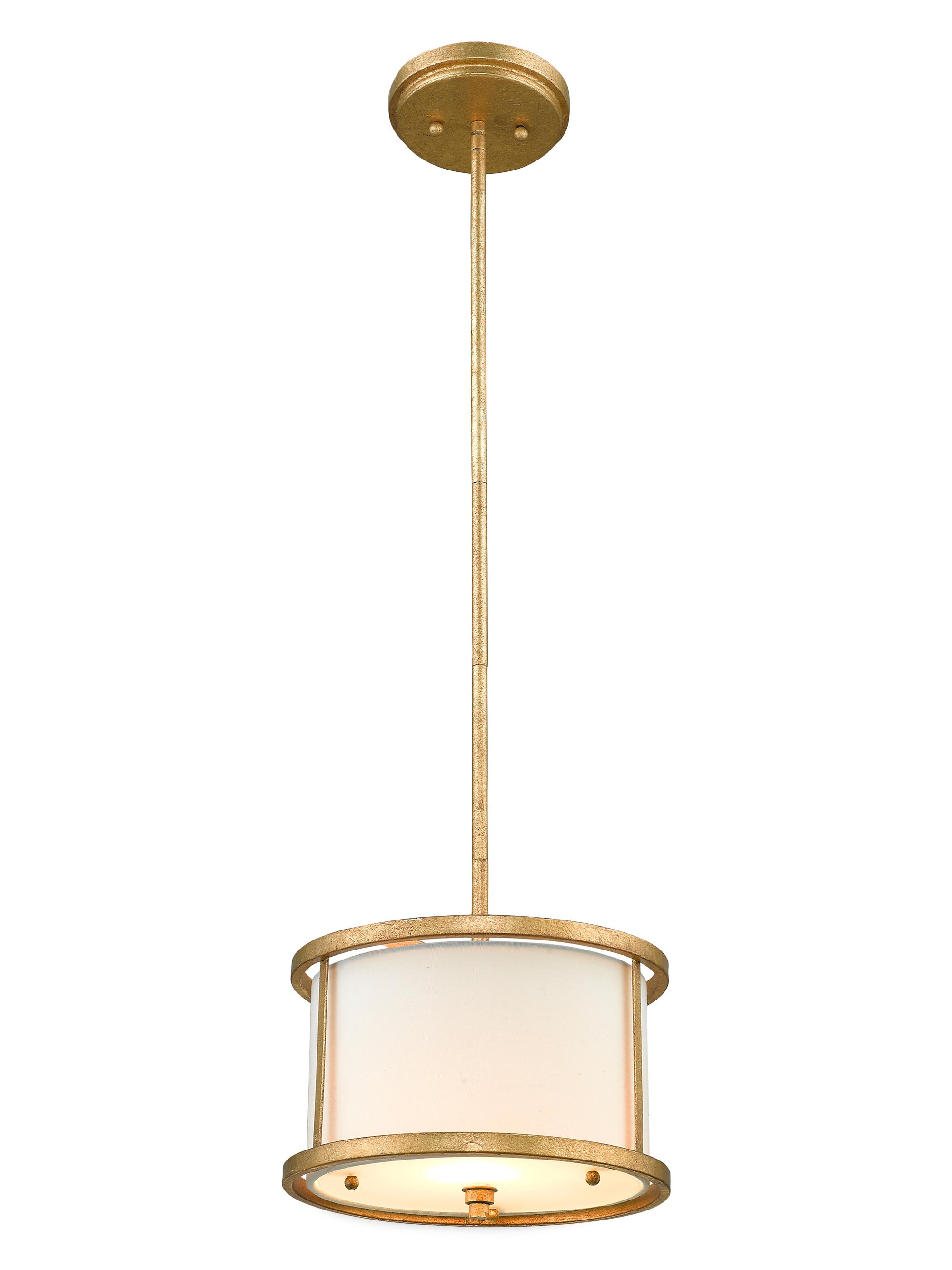 Lucas McKearn Lemuria Distressed Gold Mini Pendant - Distressed Gold