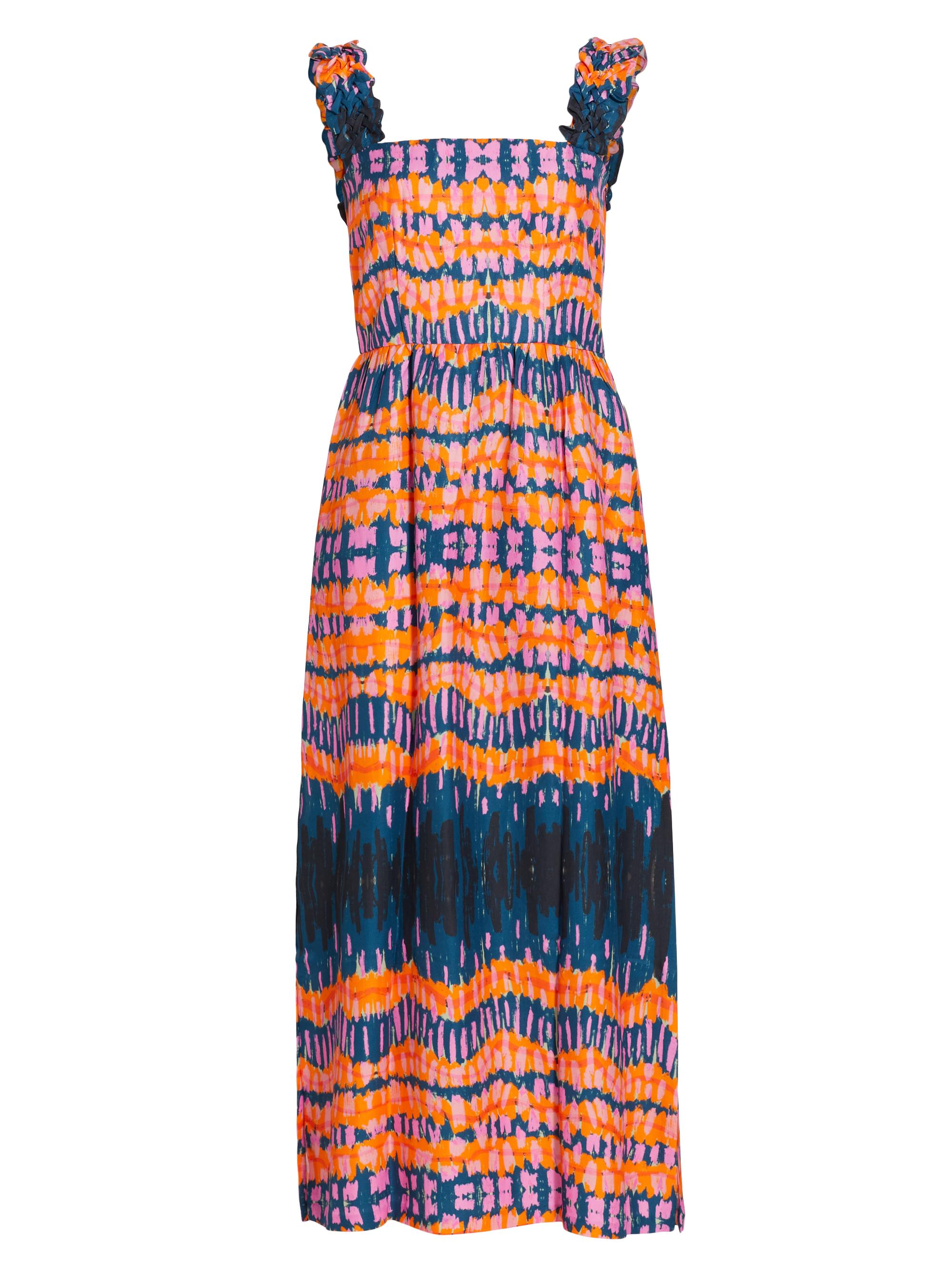 Atelier 17.56 Women's Caroline Geometric Braided-Strap Maxi Dress - Summer Sunset Print
