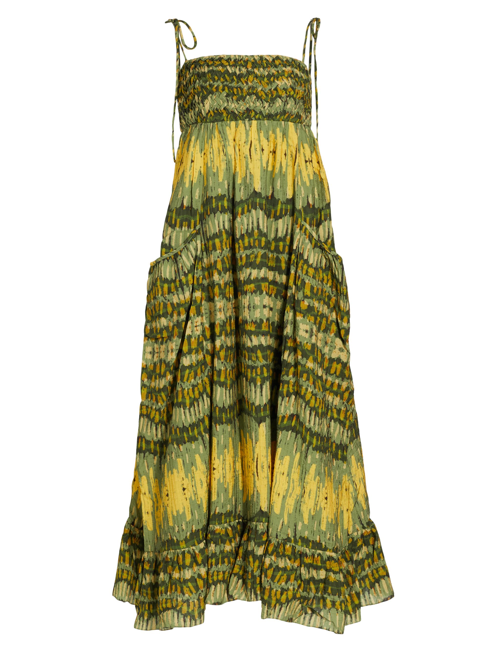 Atelier 17.56 Women's Viviana Geometric Braided Maxi Dress - Sunrise Summer Print