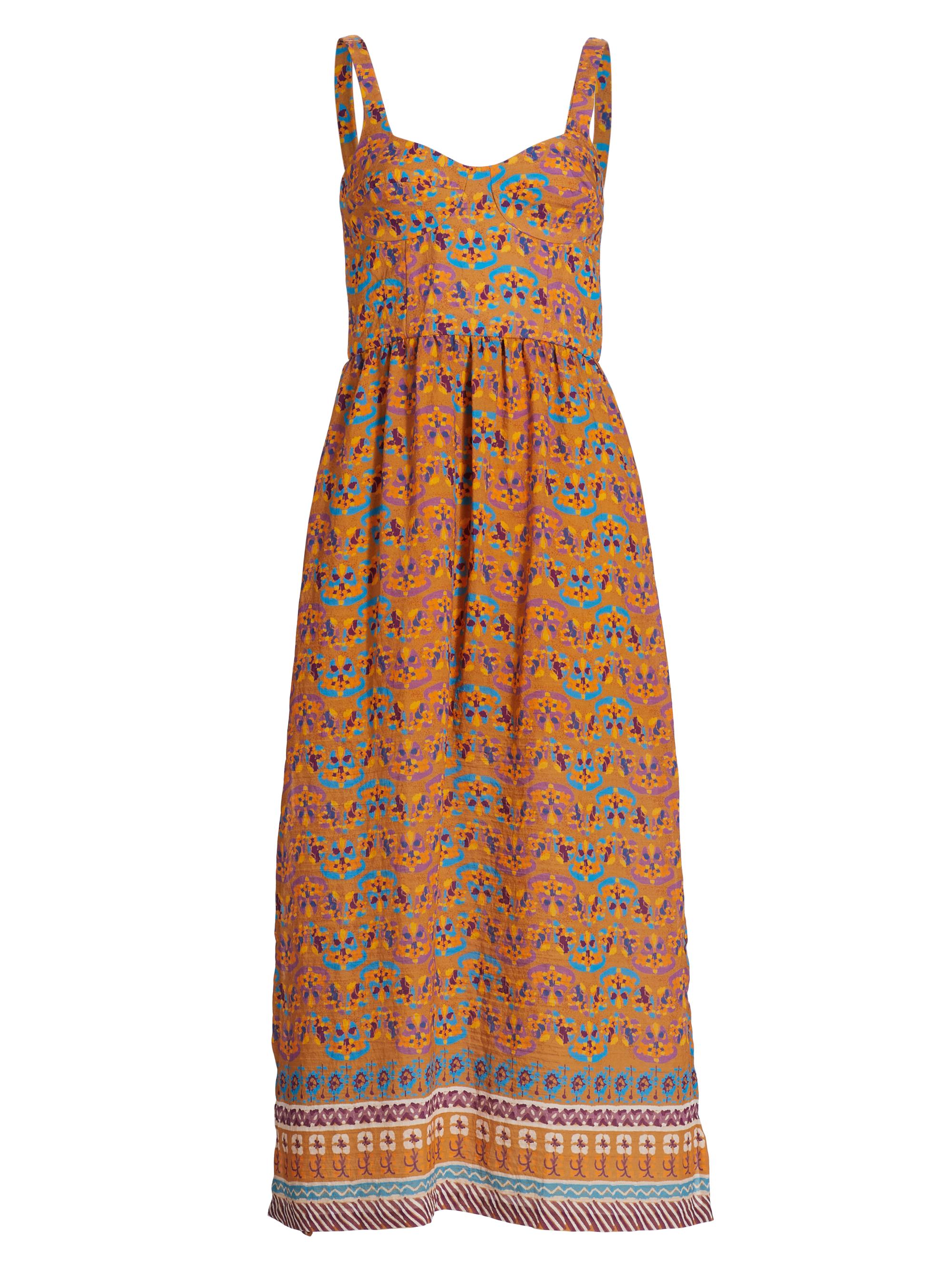 Atelier 17.56 Women's Beatriz Geometric Midi-Dress - Golden Yellow Vincens