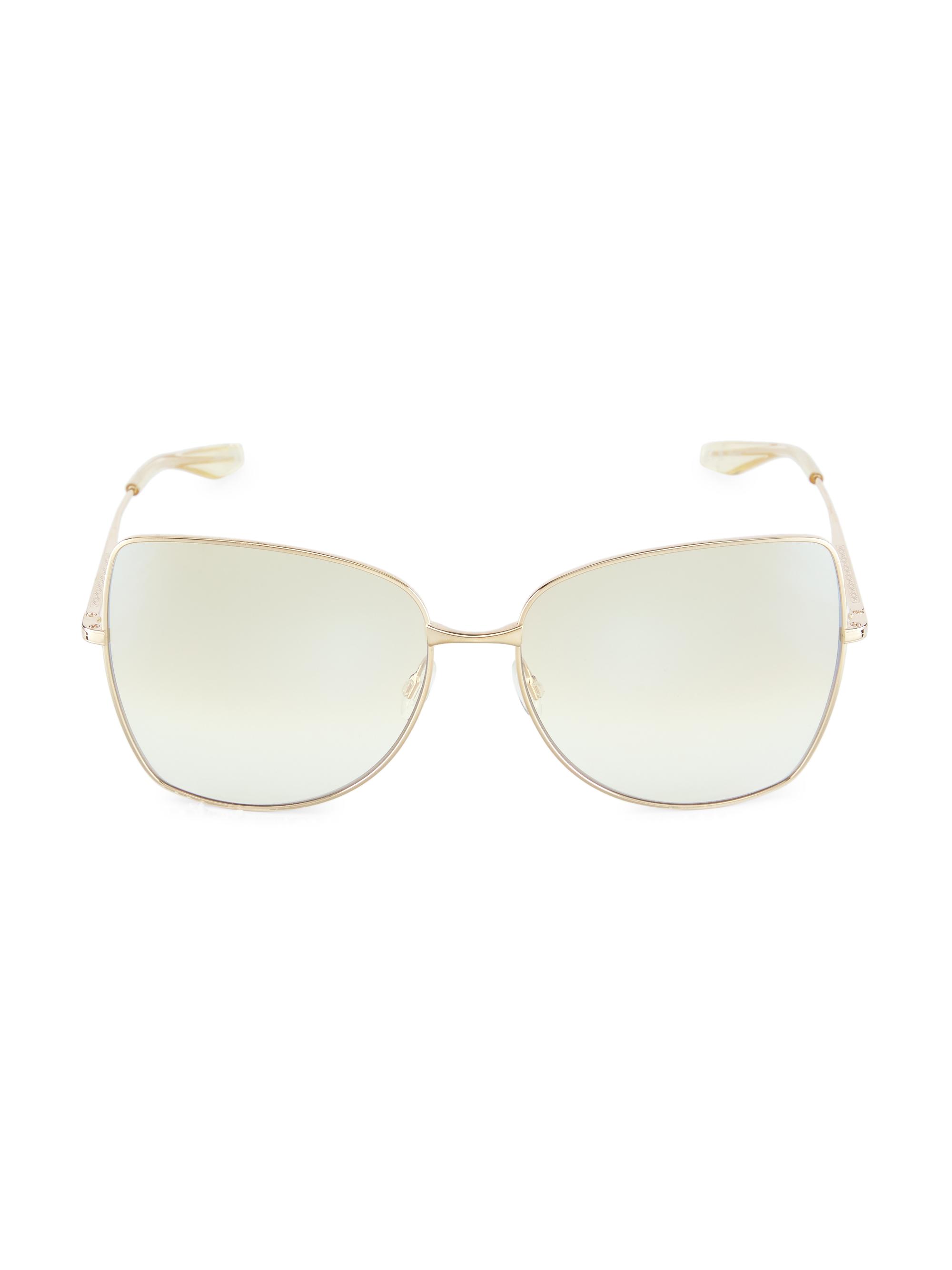 Barton Perreira Women's Vilua 61MM Butterfly Sunglasses - Gold