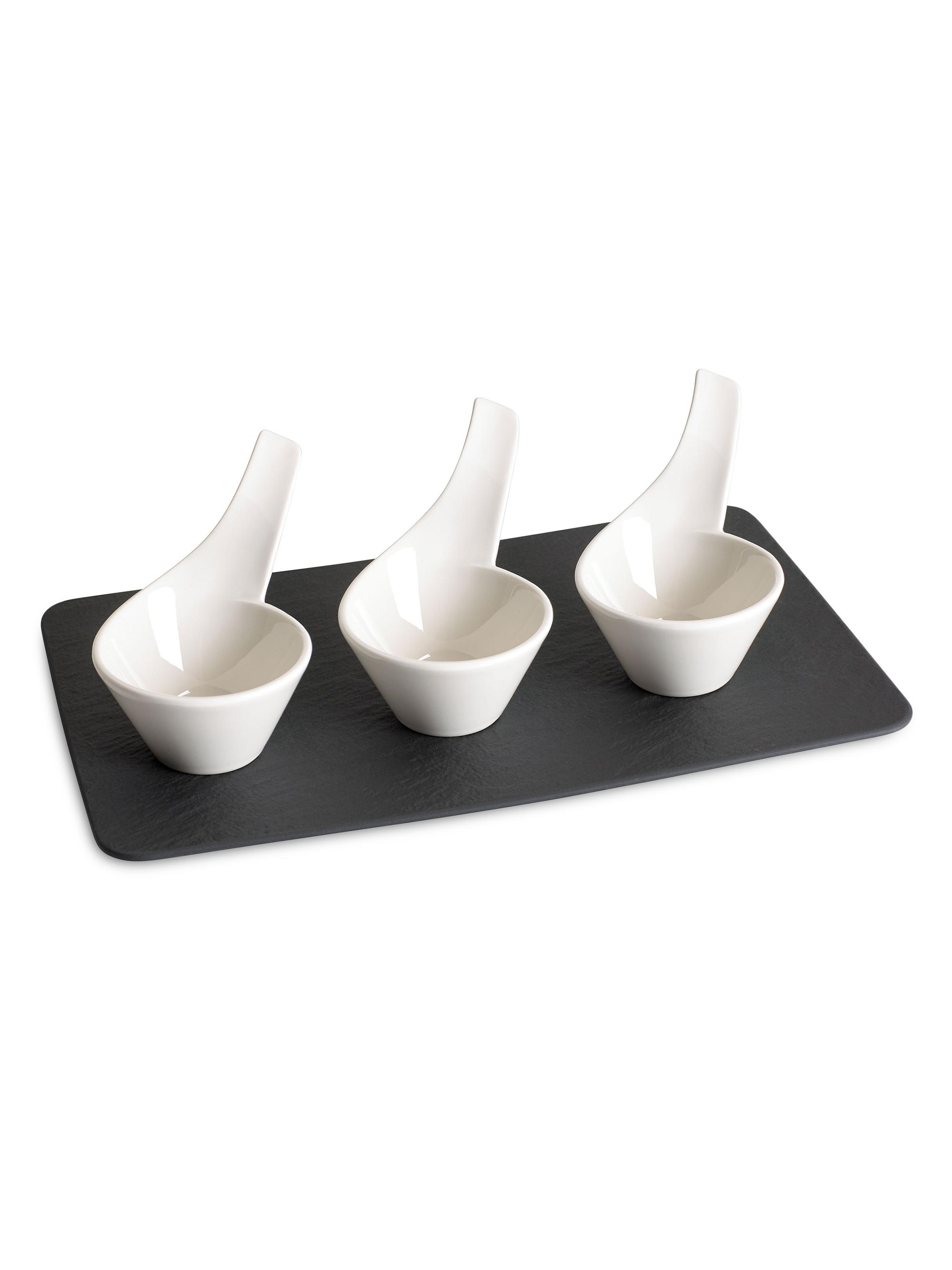 Villeroy & Boch NewWave 4 Piece Dip Set - White
