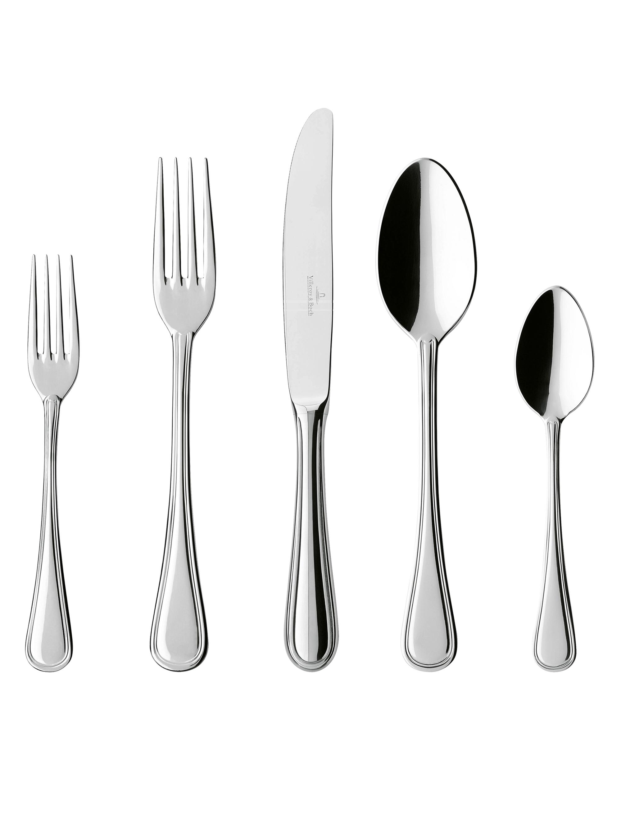 Villeroy & Boch Neufaden Merlemont 5 Pc Pl Setting - Silver Platinum