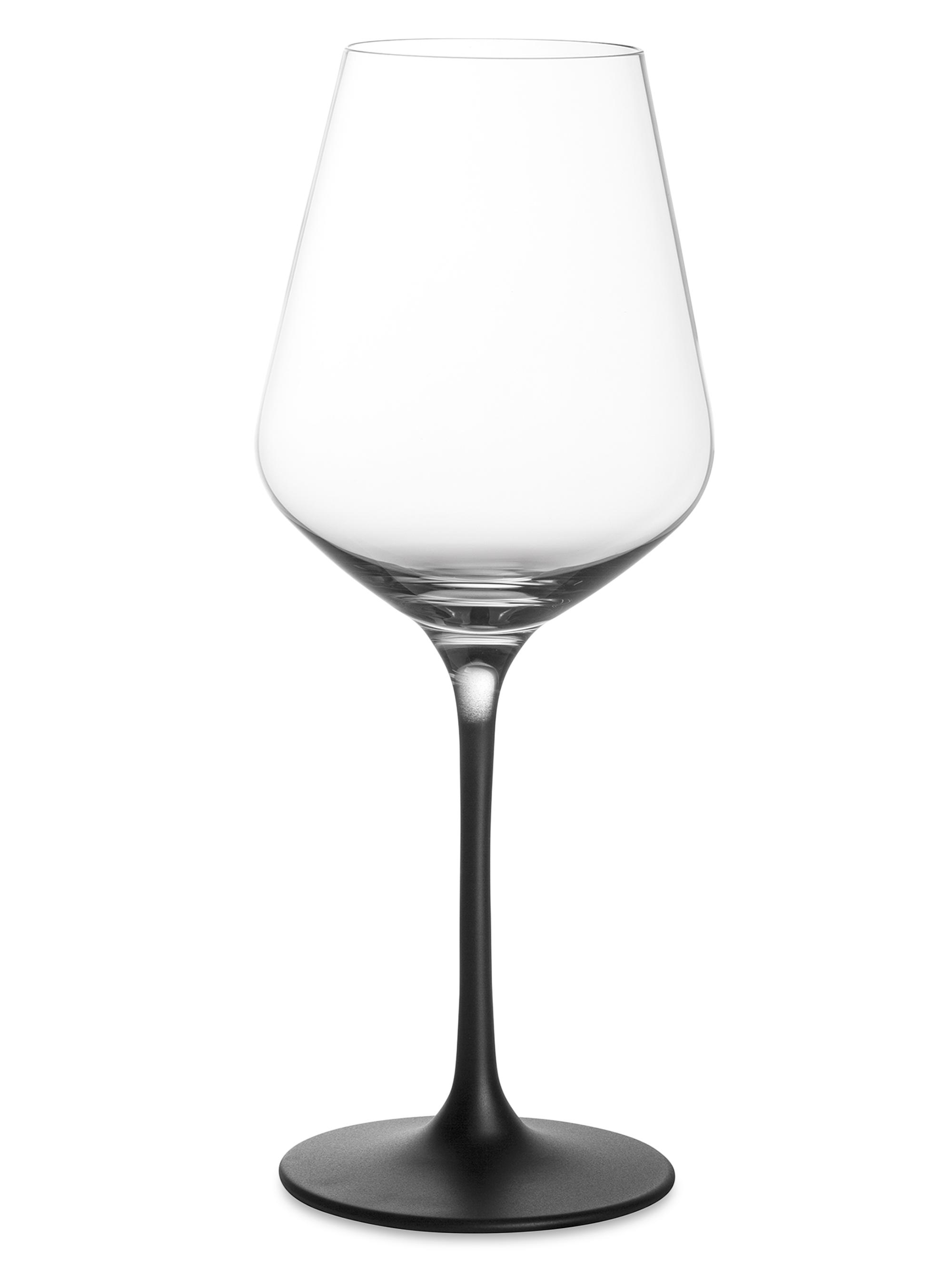 Villeroy & Boch White Wine Goblet, Set 4 - Clear Black