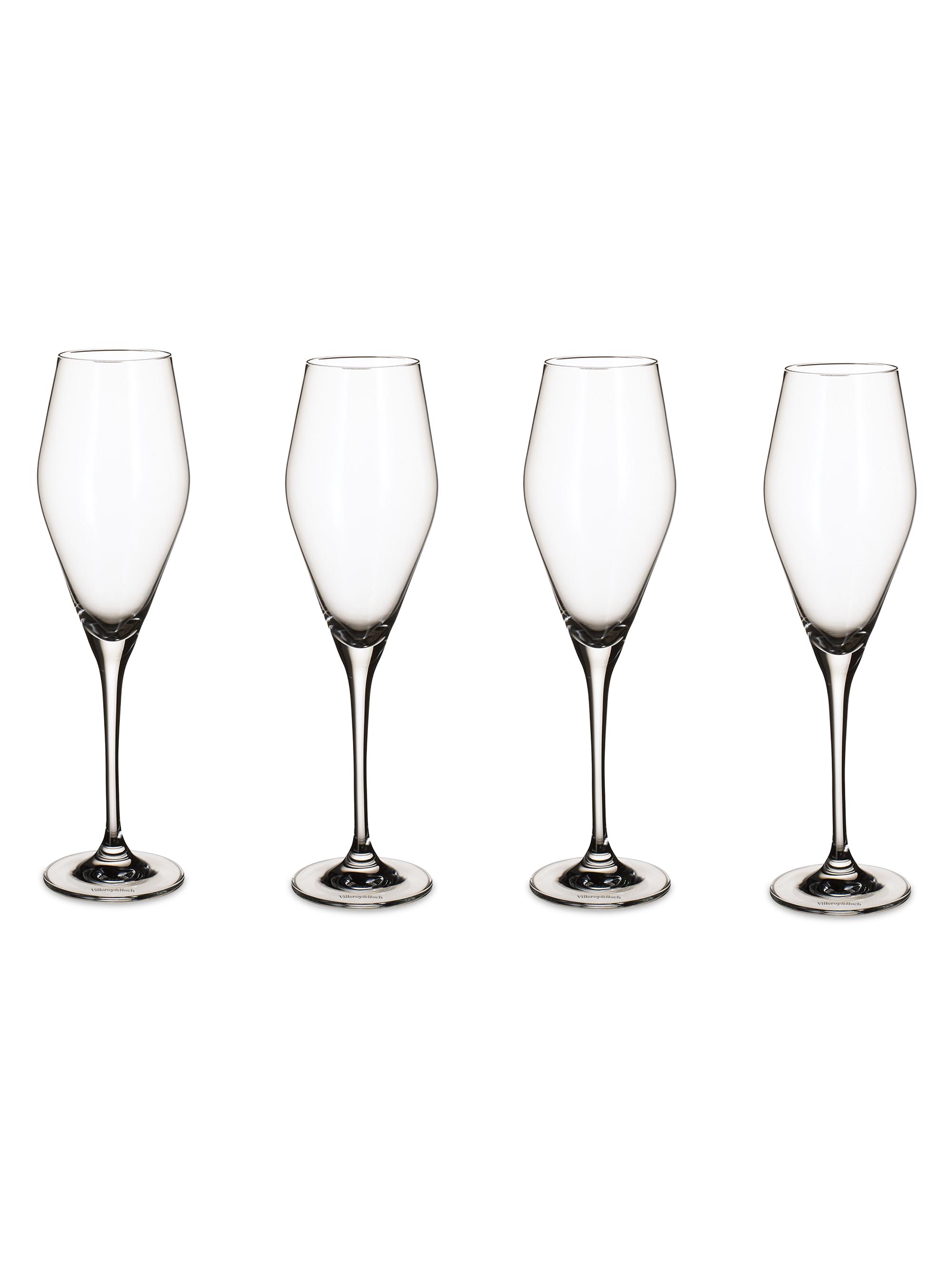 Villeroy & Boch Champagne Flute, Set 4 - Clear