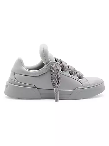 Leather Low-Top Skate Sneakers