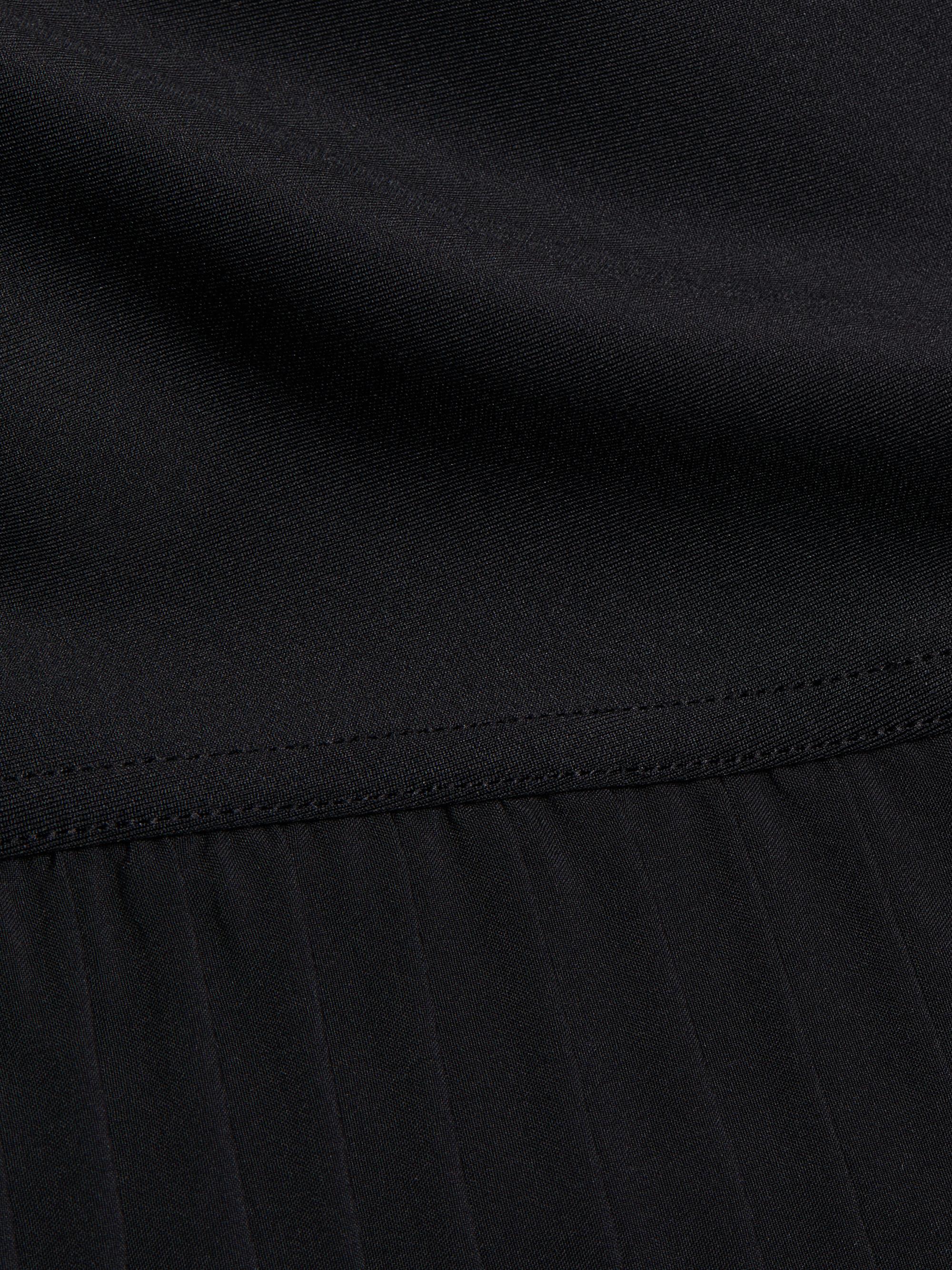 alo ヨガスカート ダークブルー フリルデザイン プリーツスカート A/C DESIGN BY ALPHA CUBIC｜クロスプラス公式通販サイト