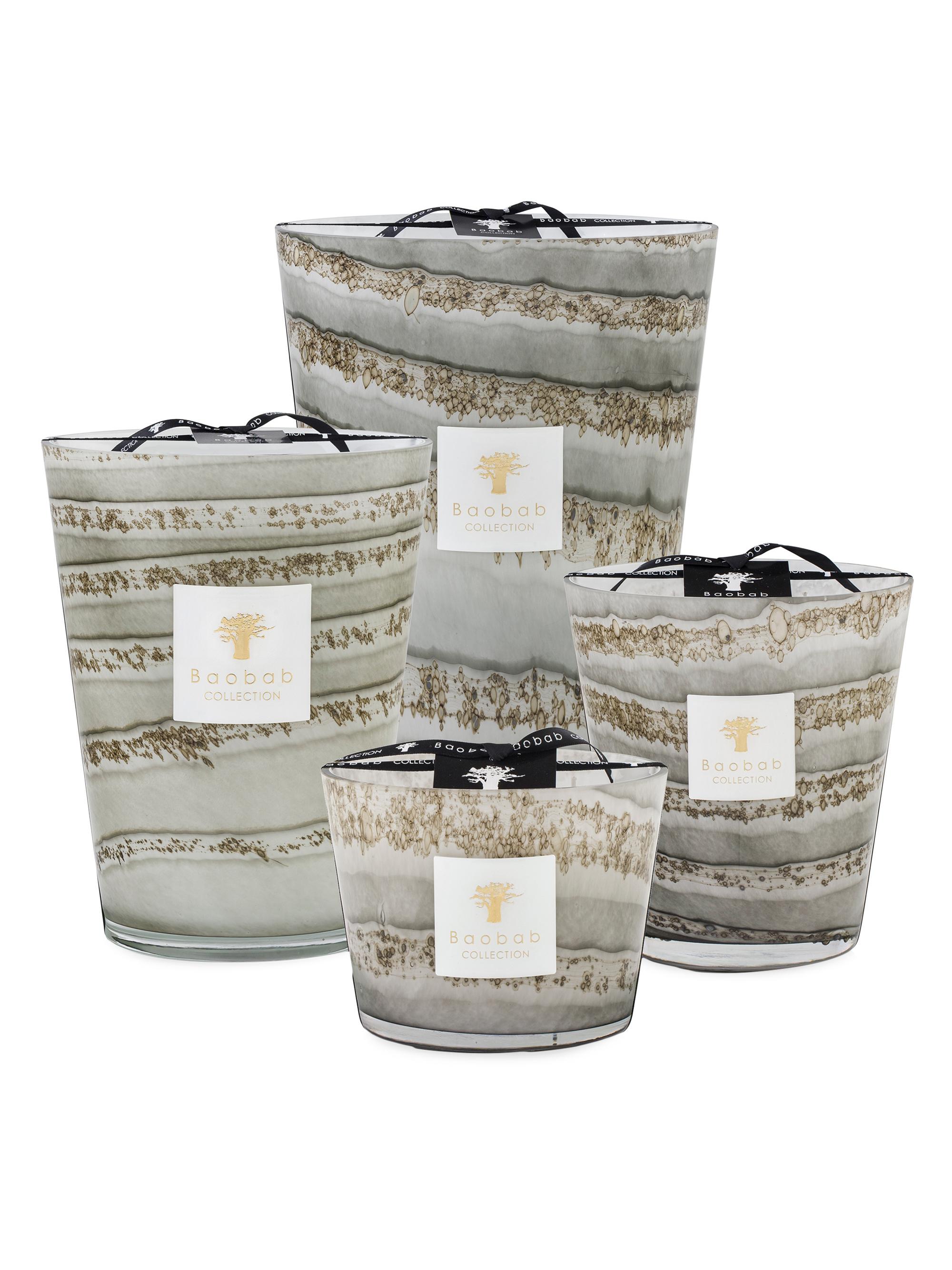 Baobab Collection Sand Atacama Max 24 Scented Candle - Grey Small