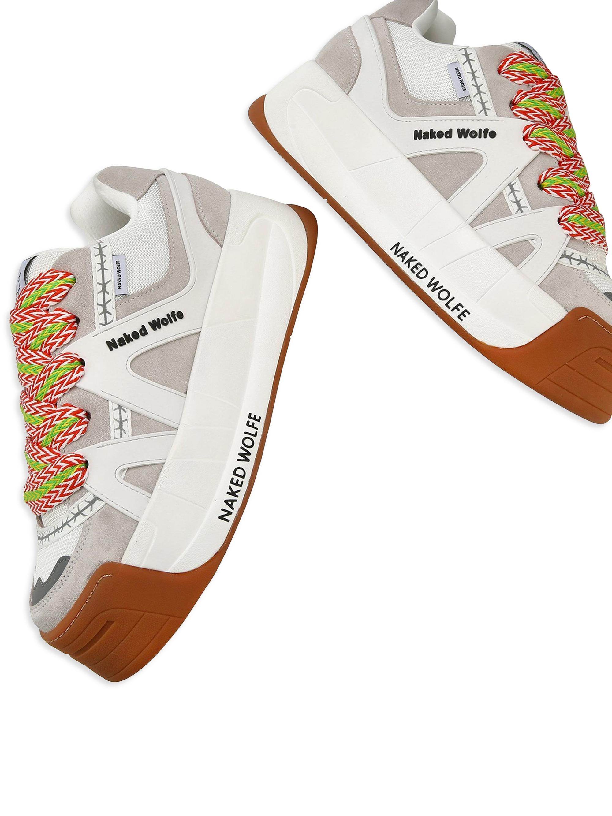 Naked Wolfe Slide White Low Top Sneakers | Saks Fifth Avenue