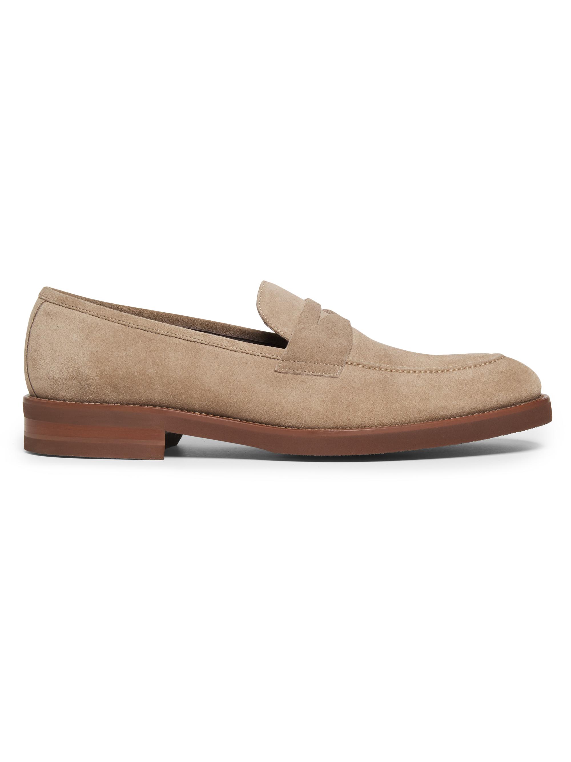 BRAND NEW To Boot New York Taupe Suede Penny Loafer Made In Italy Size 8 M Jon Taupe – Aquatalia® main image 4