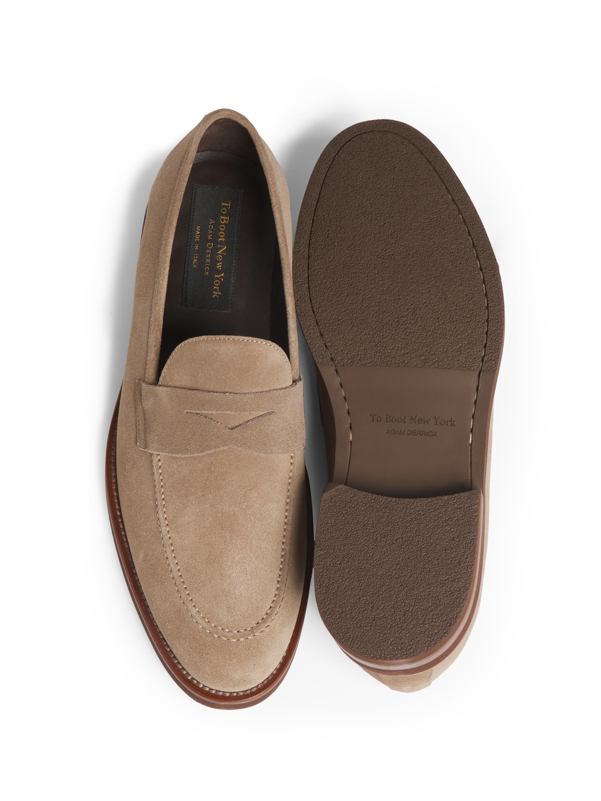To Boot New York Brady Suede Penny Loafers | Saks Fifth Avenue display picture 3