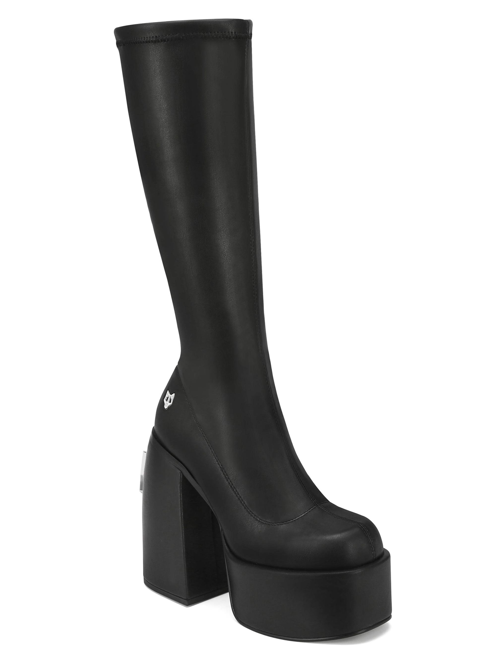 Naked Wolfe Spice Black Stretch Knee-High Boots | Saks Fifth