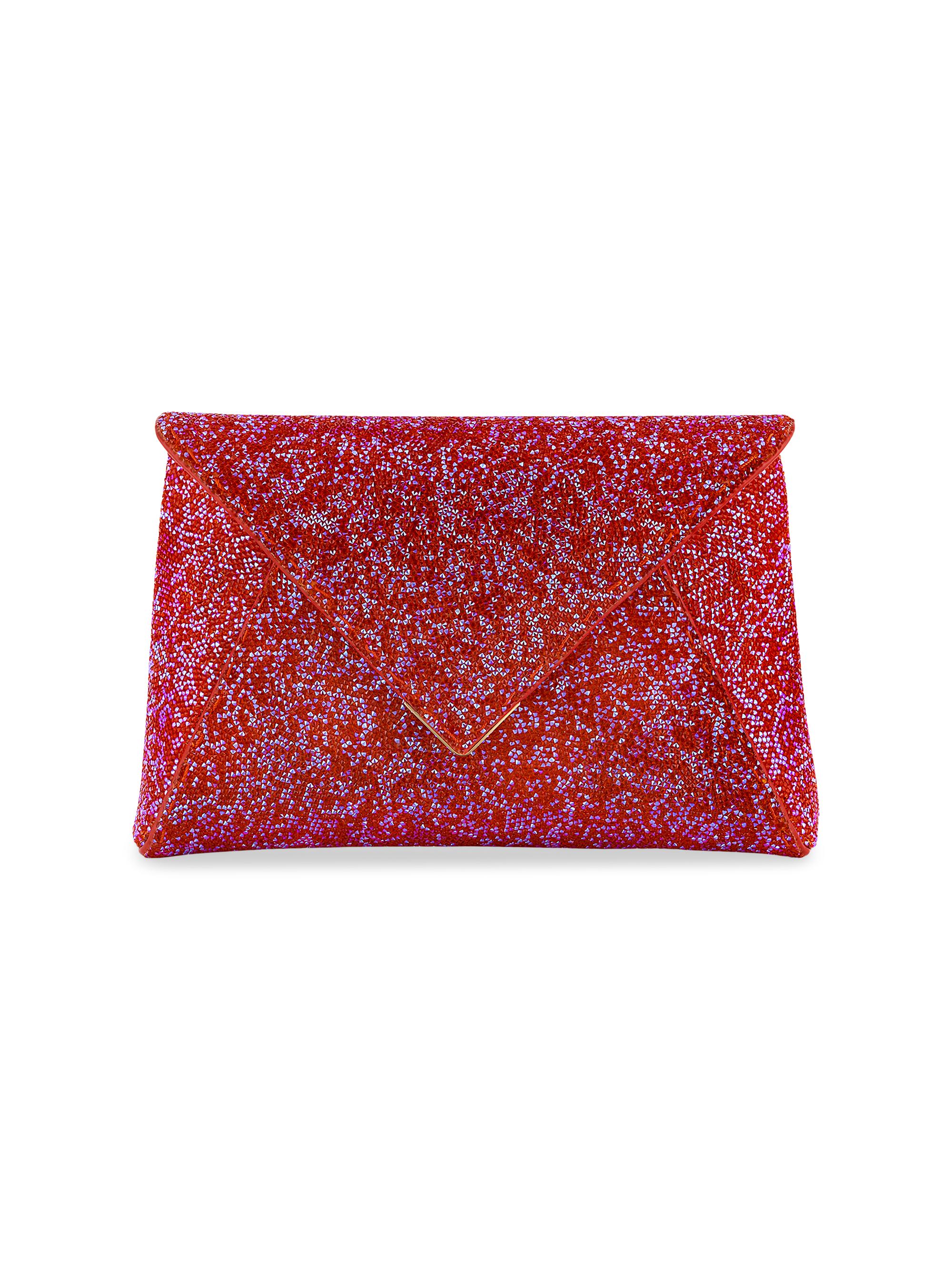 Tyler Ellis Women's Lee Pouchet Small Swarovski Rock Crystal with Gold Hardware - Iridescent Koi