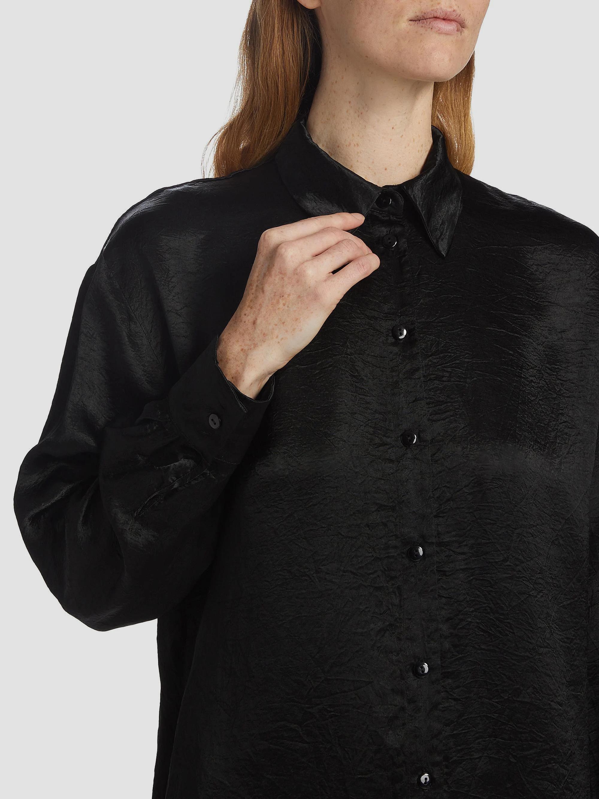 Enza Costa Textured Satin Button-Front Shirt | Saks Fifth Avenue