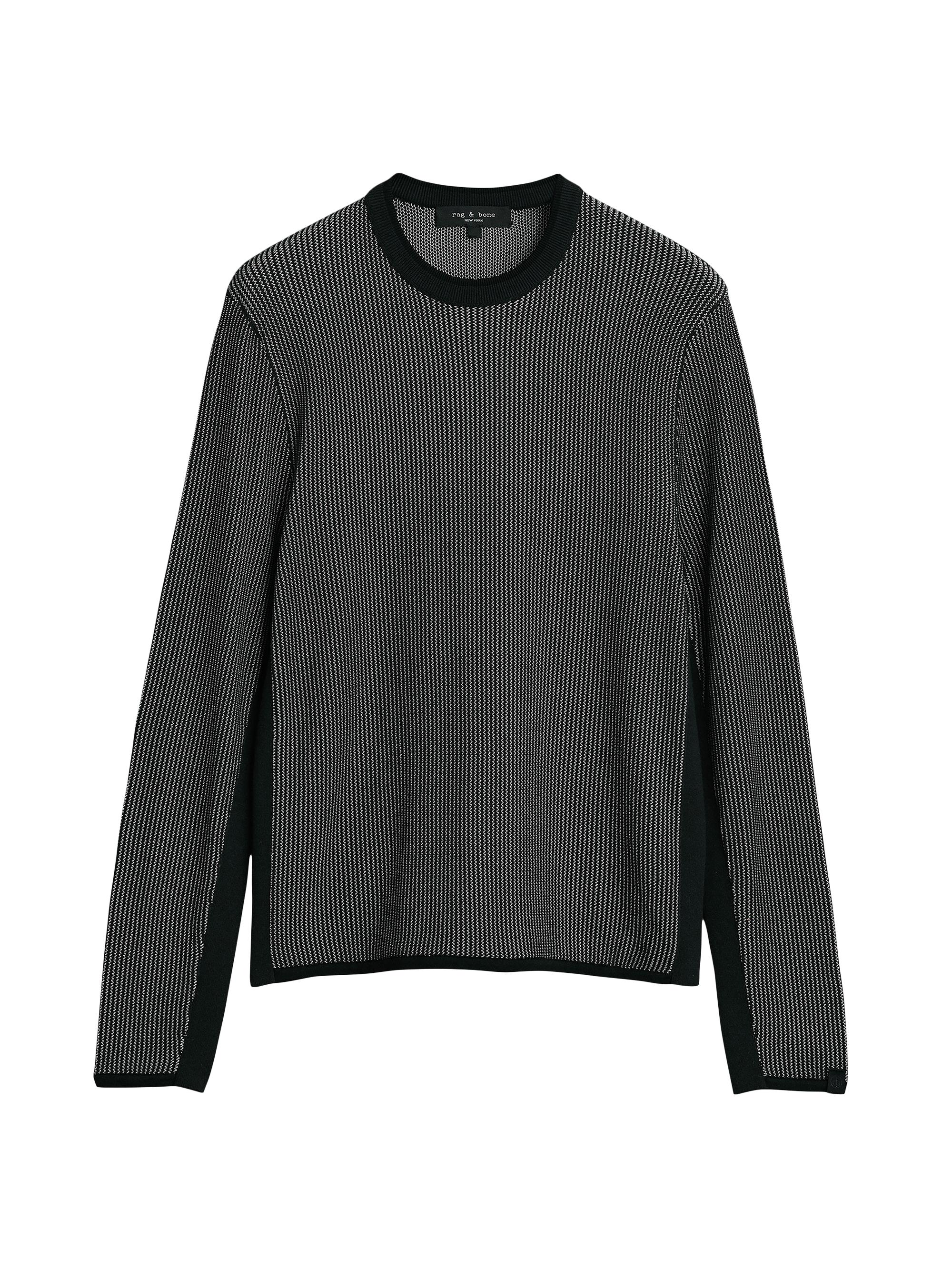 rag & bone Men's Harvey Crewneck Sweater - Black